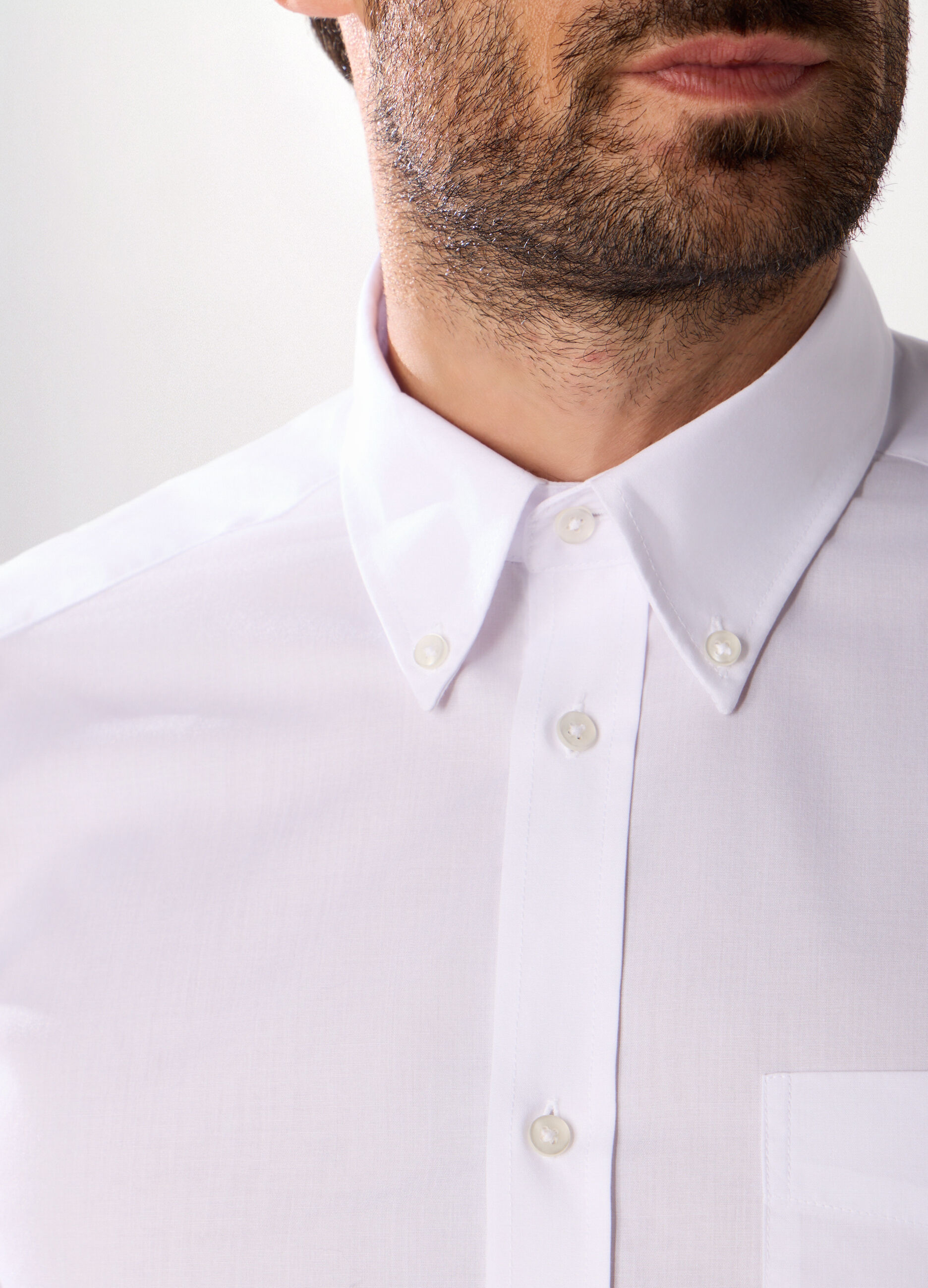 Camicia slim fit in cotone stretch uomo