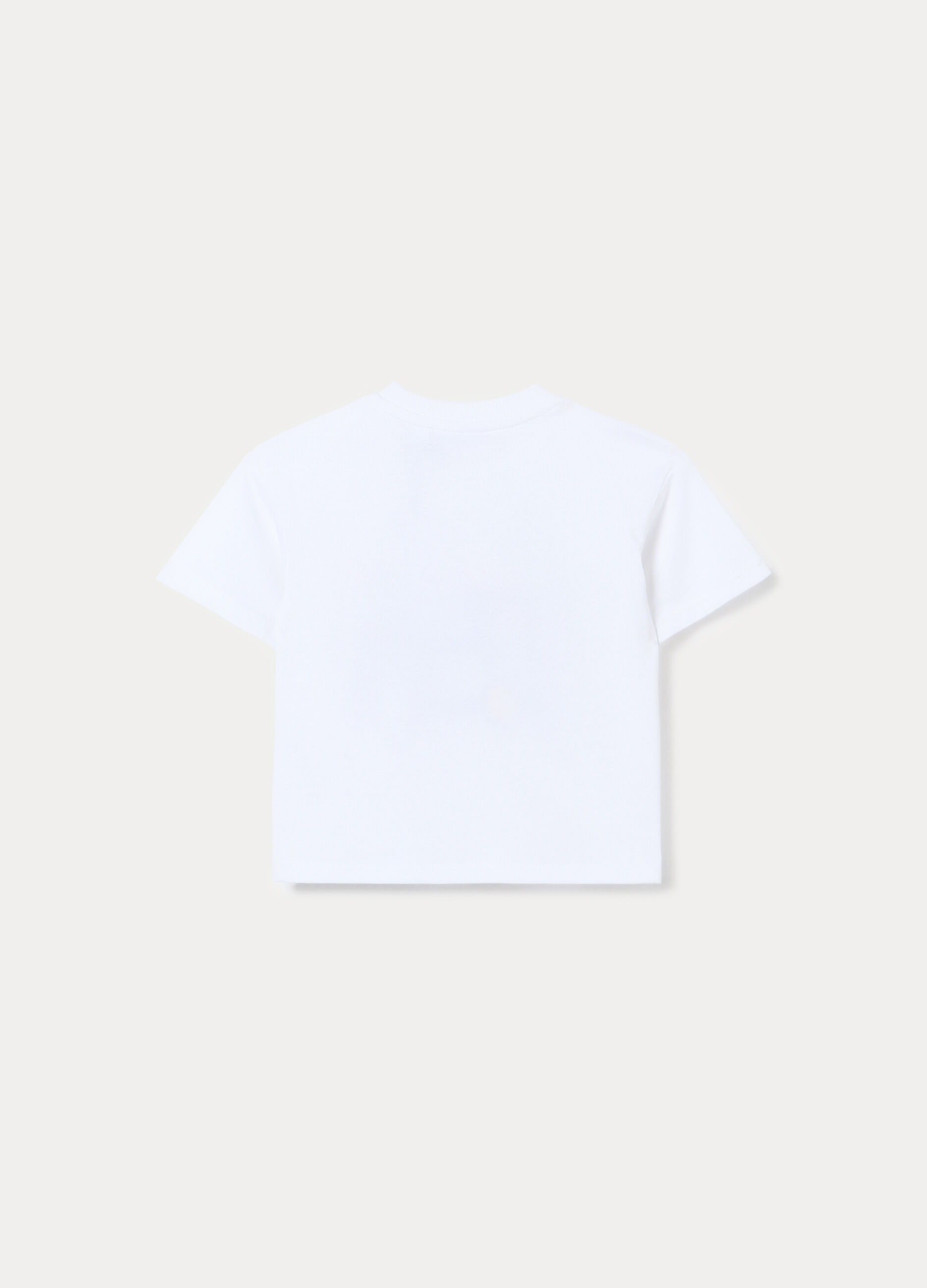 T-shirt girocollo in jersey di puro cotone bimbo_1