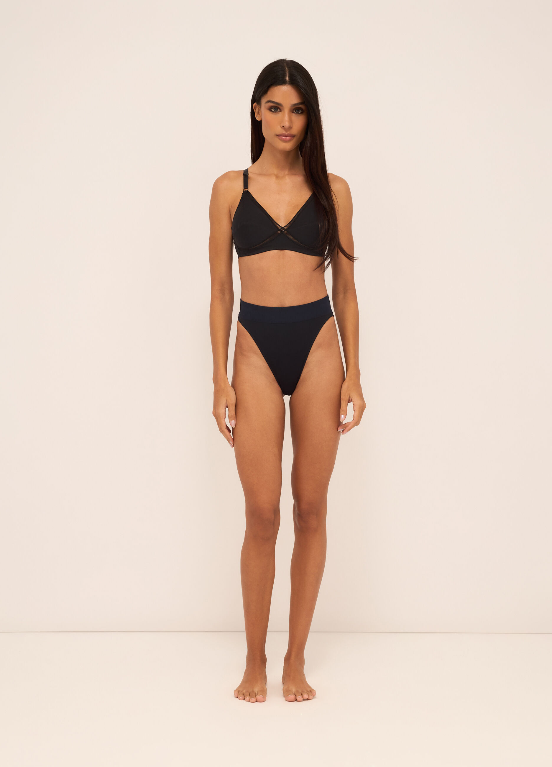 Reggiseno a triangolo in puro cotone donna