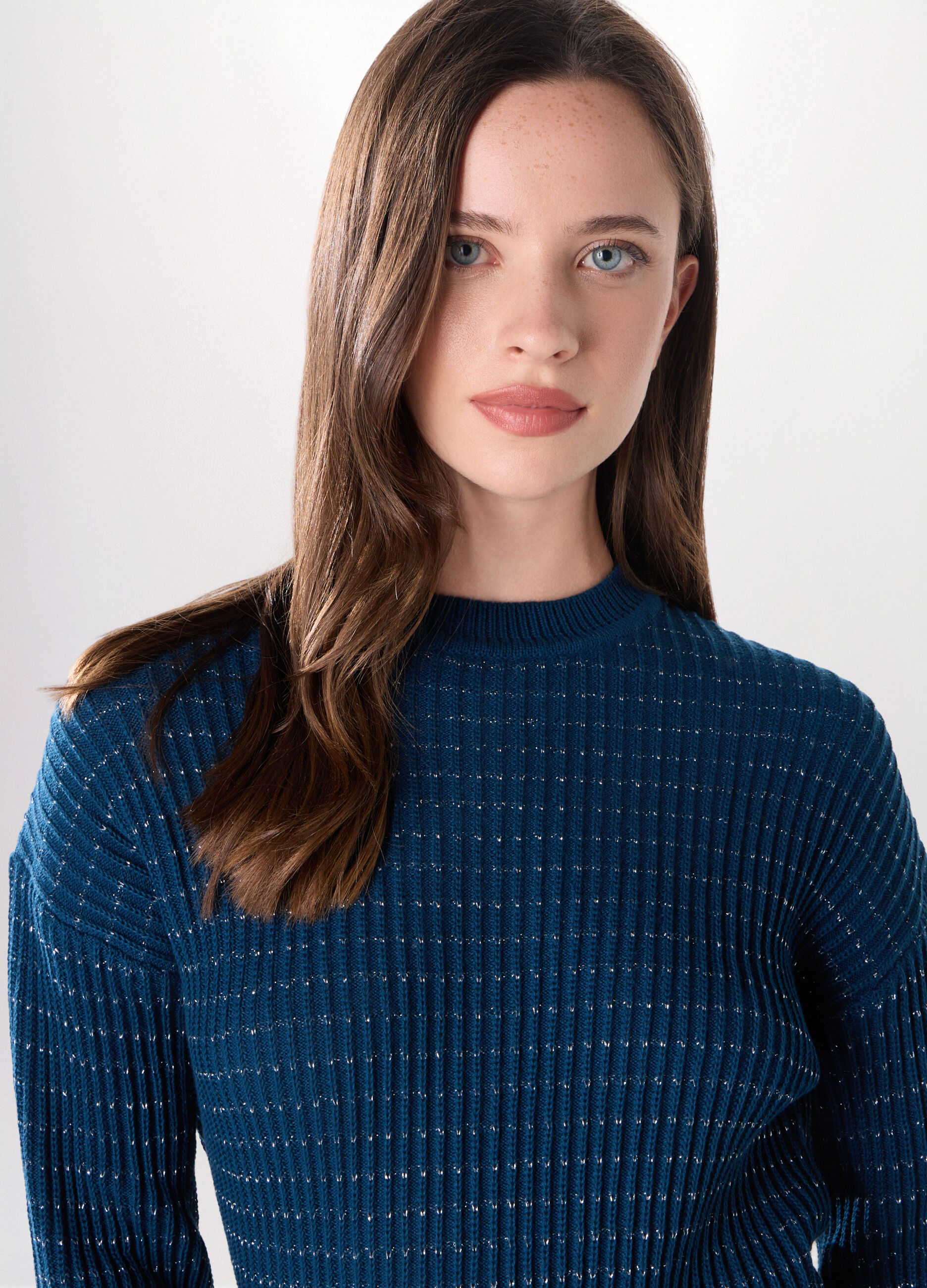 Girocollo tricot misto cotone donna_2