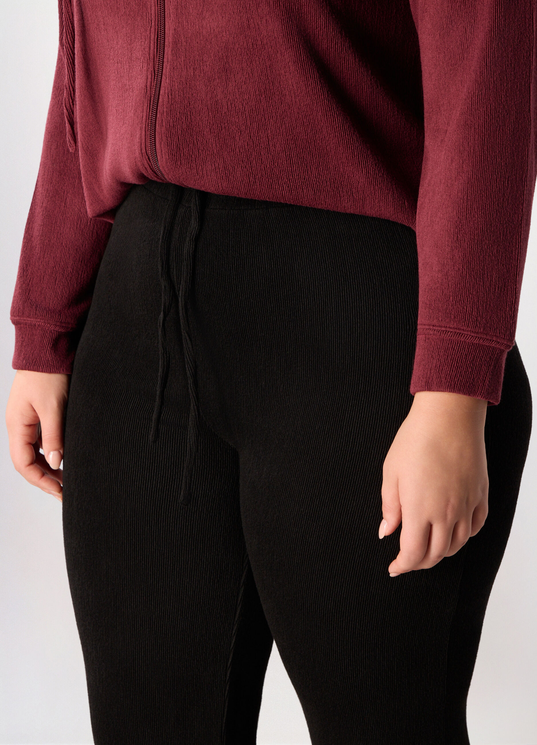 Jogger in costina di poli viscosa donna curvy_2