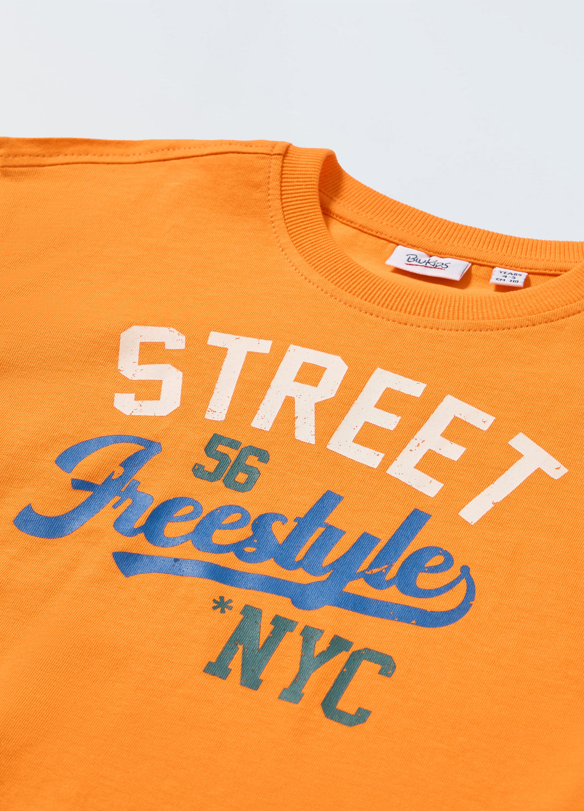 T-shirt a maniche lunghe in puro cotone bambino_1