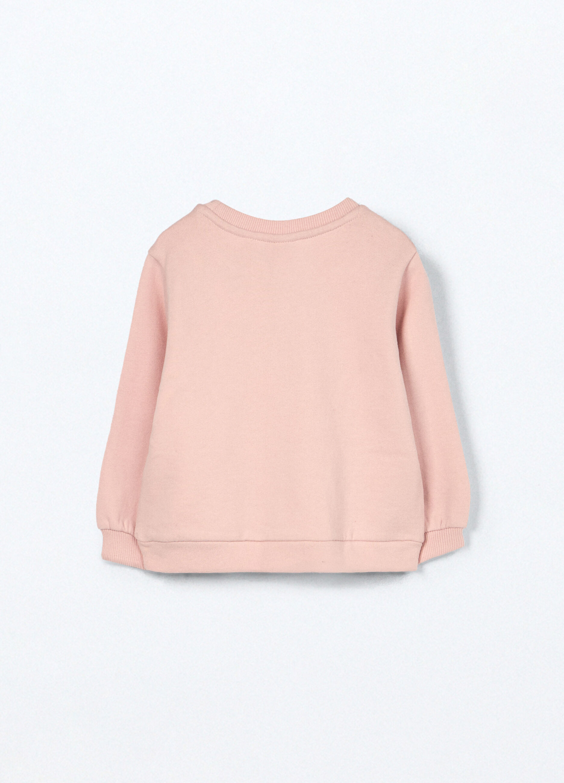 Felpa in puro cotone fleece neonata_1