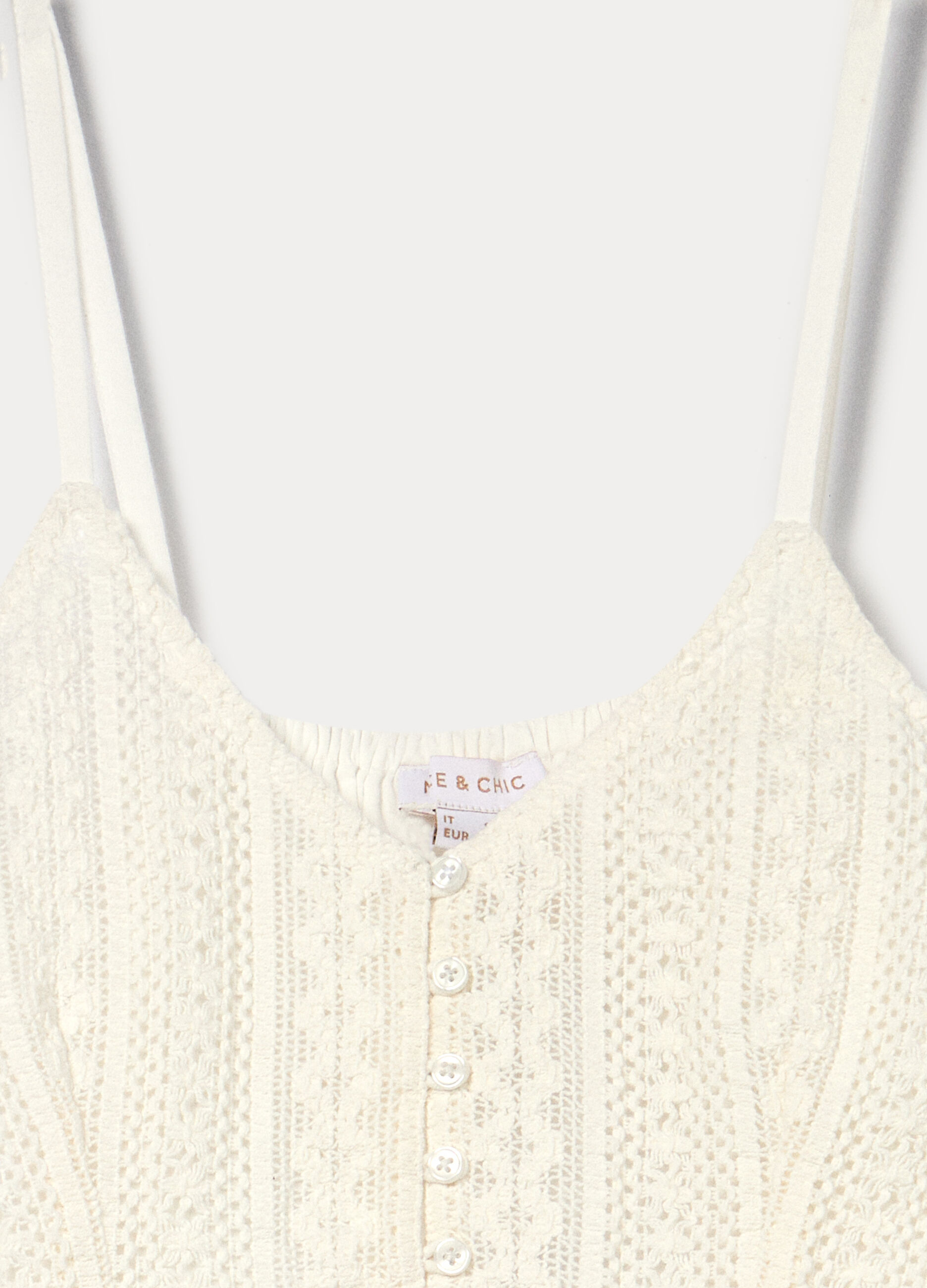 Top crepe con scollo a V donna_2