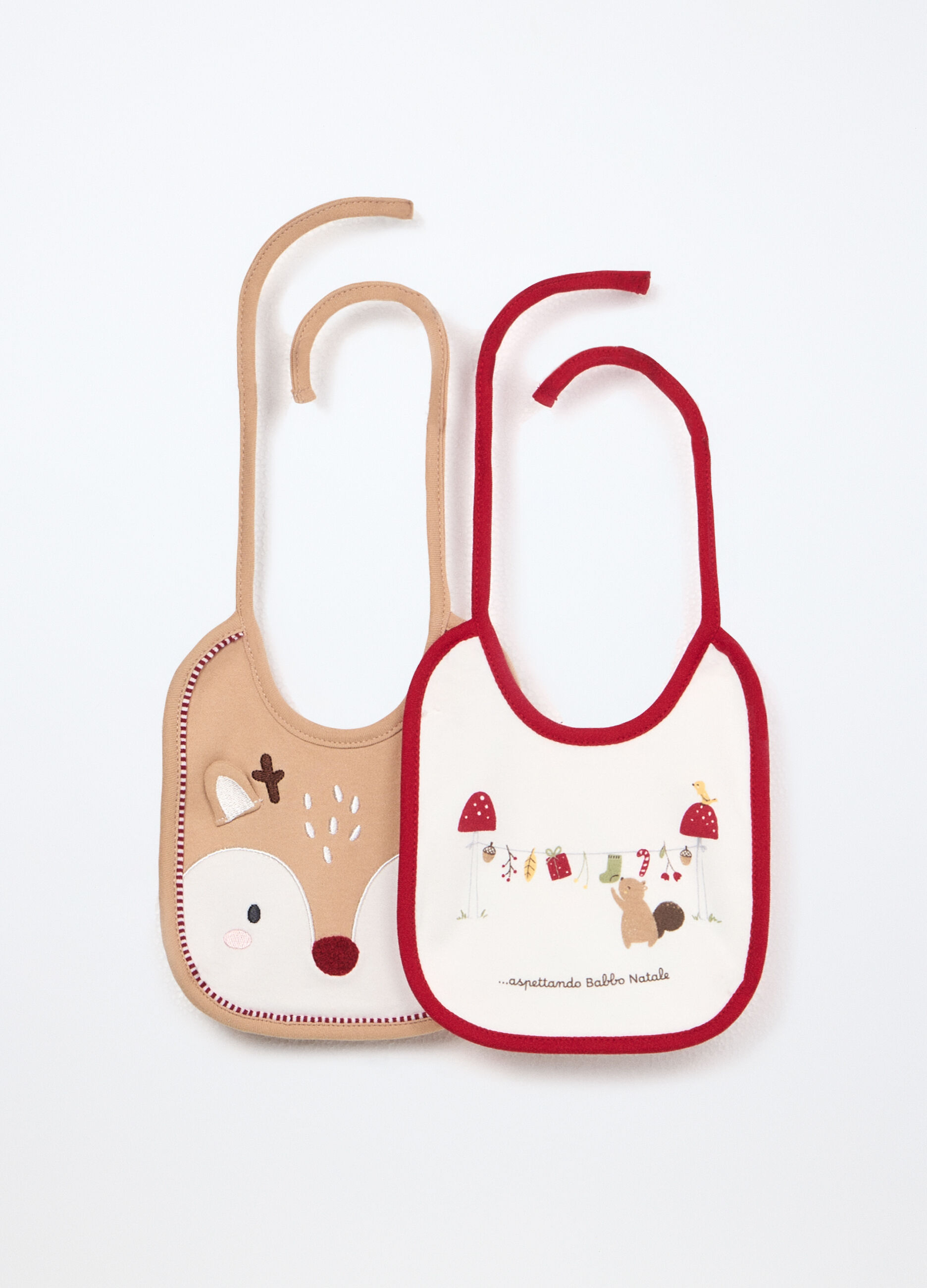 Pack 2 bavaglini in interlock di puro cotone_0