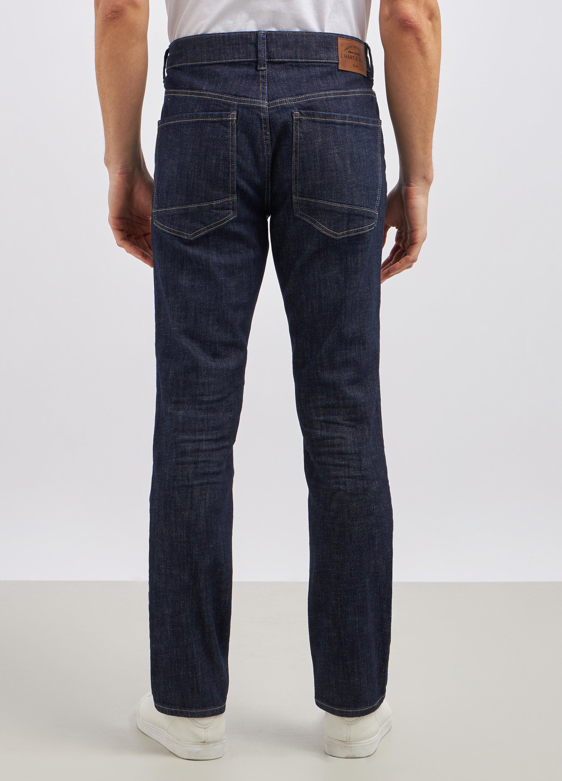 Pantaloni regular fit in denim uomo_2