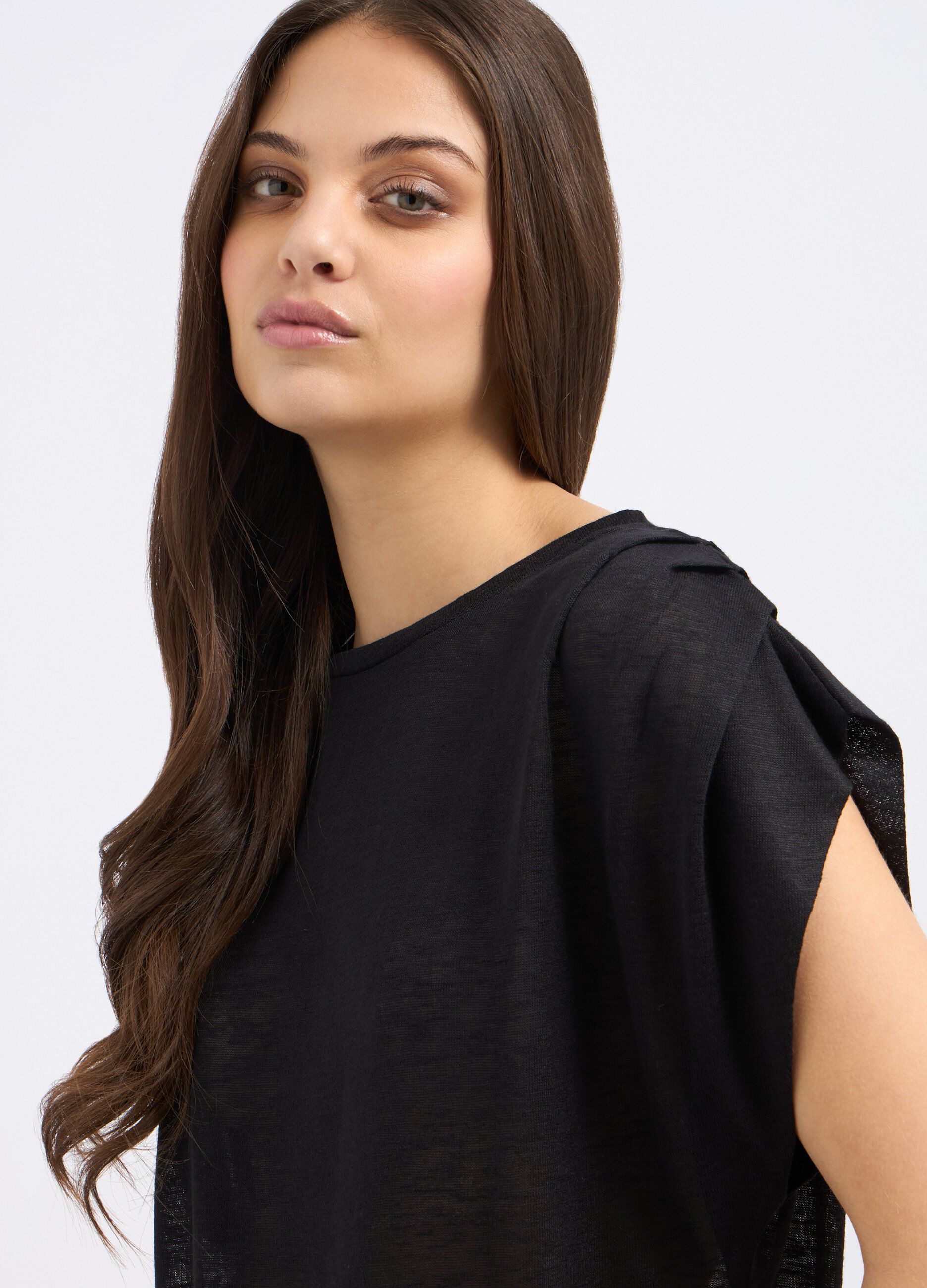 T-shirt in misto viscosa donna_2