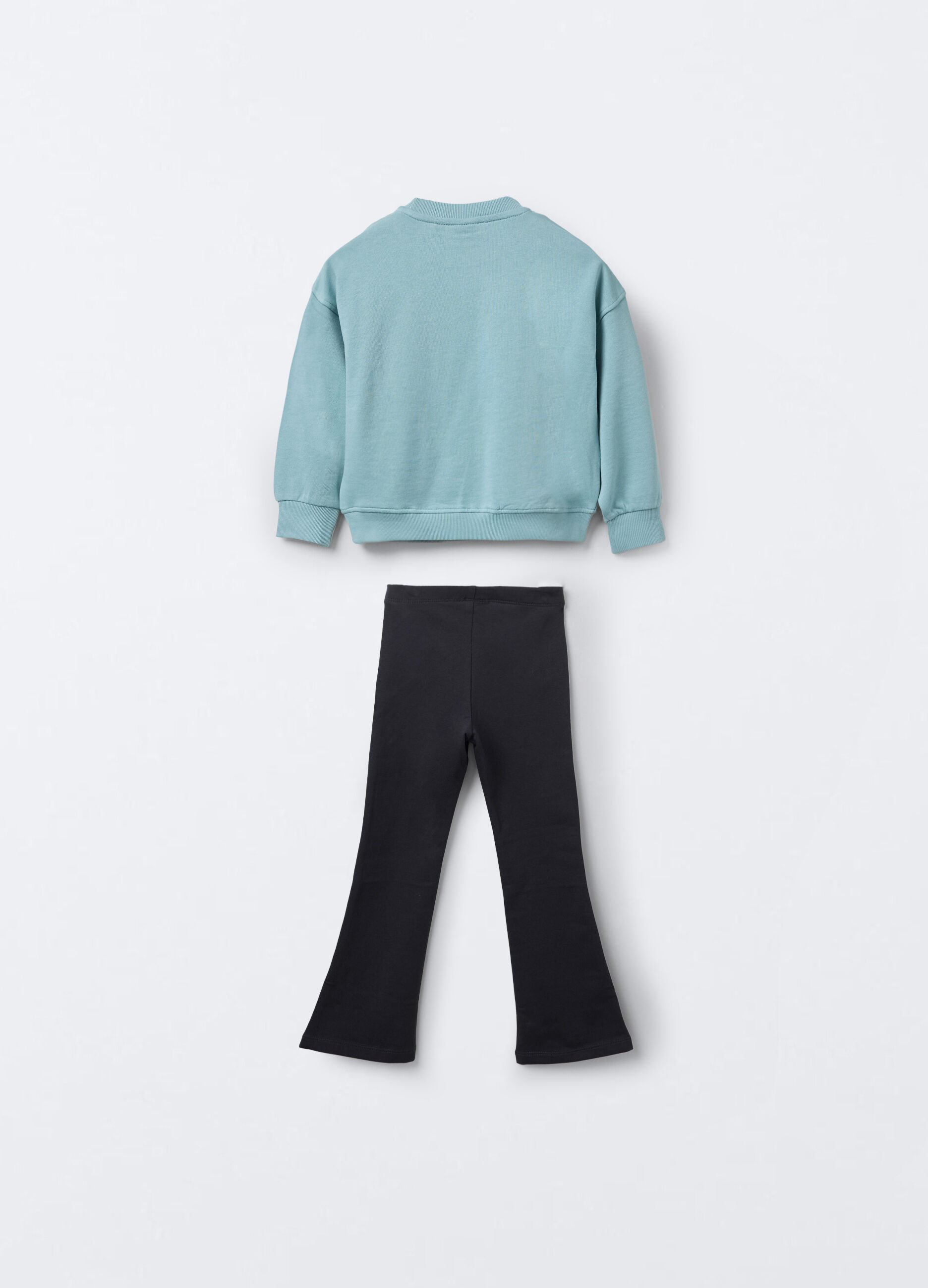 Jogging Set in puro cotone garzato bambina_1