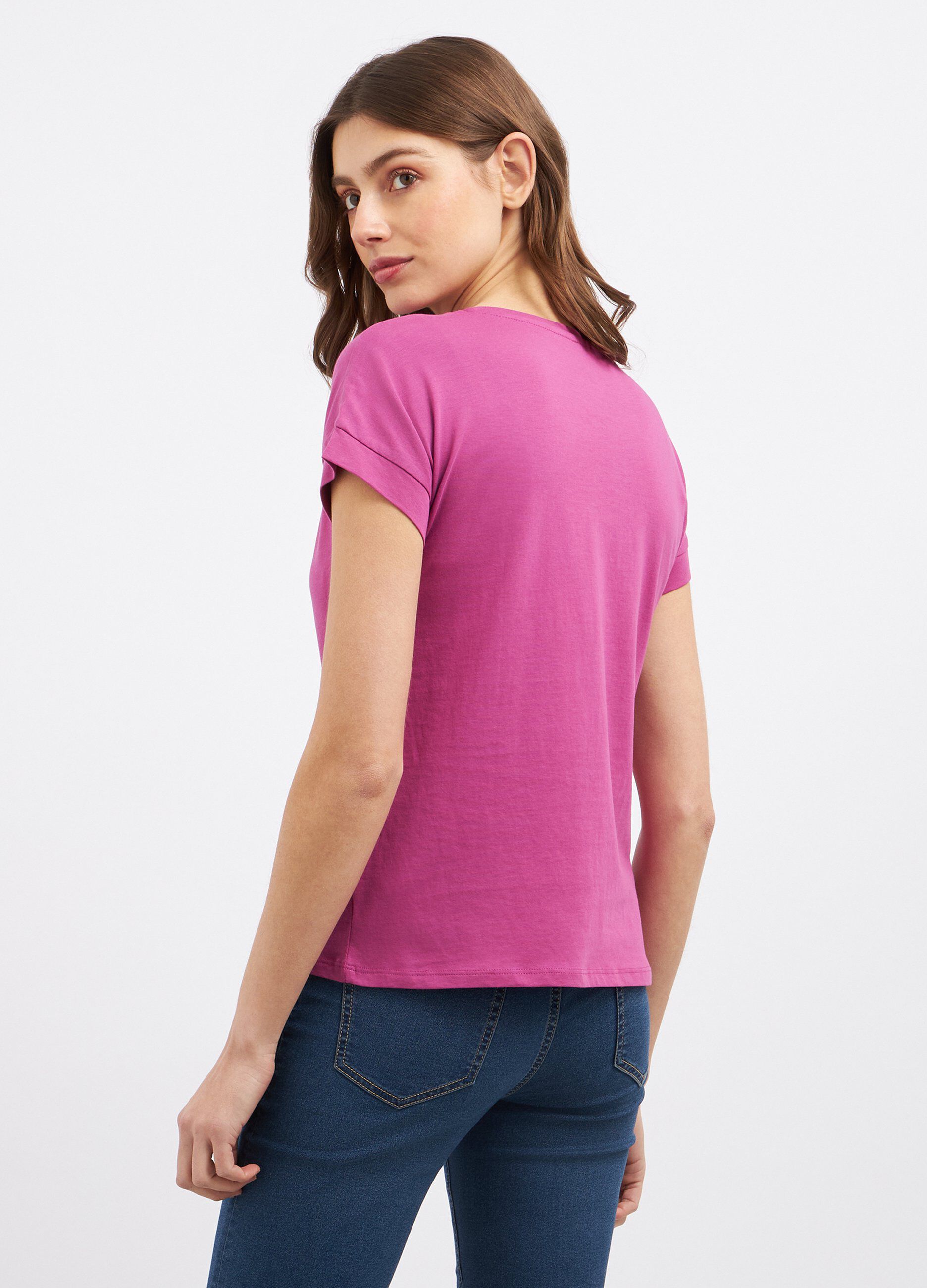 T-shirt in puro cotone donna_1