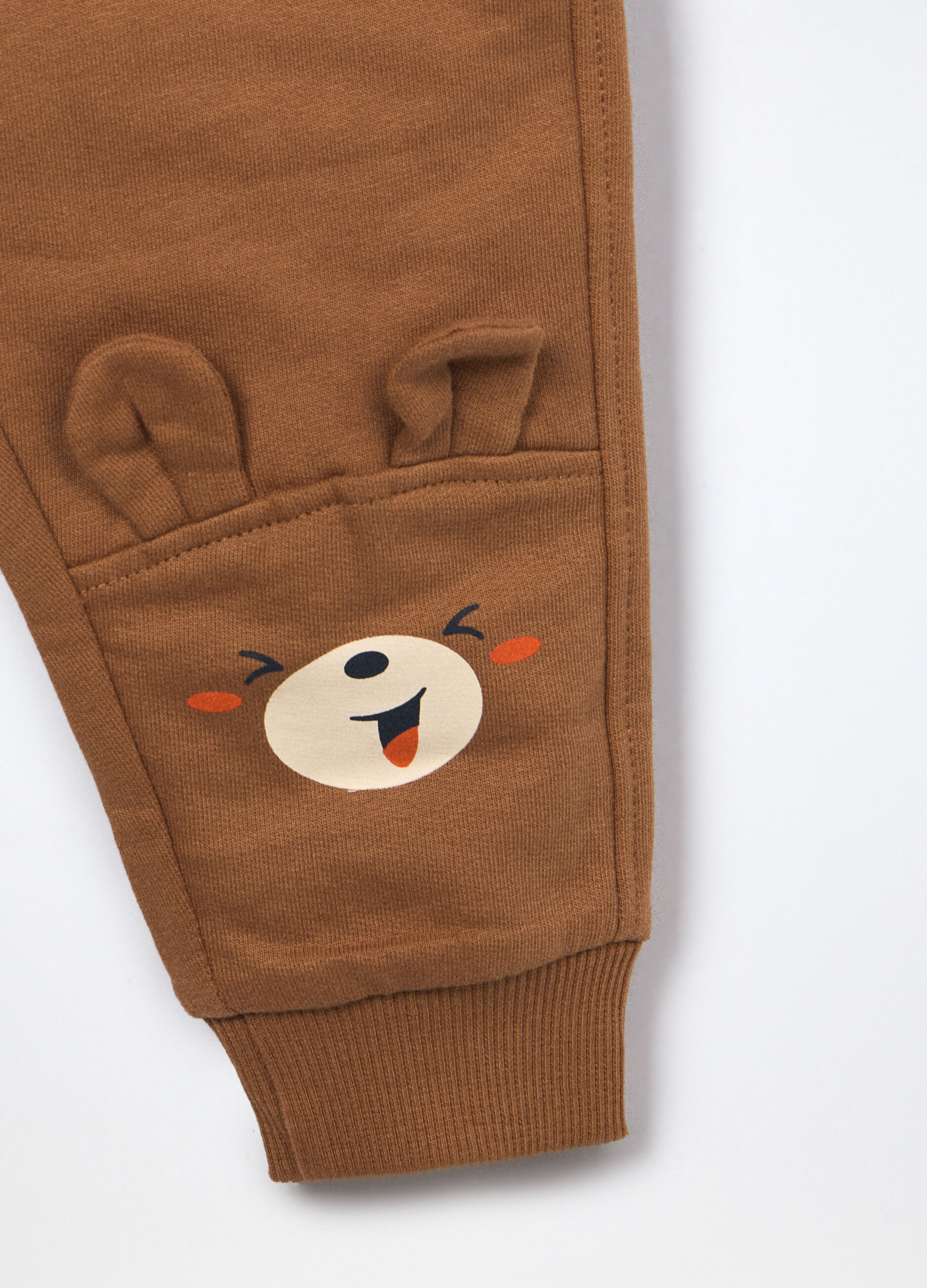 Jogging set in puro cotone fleece neonato_3