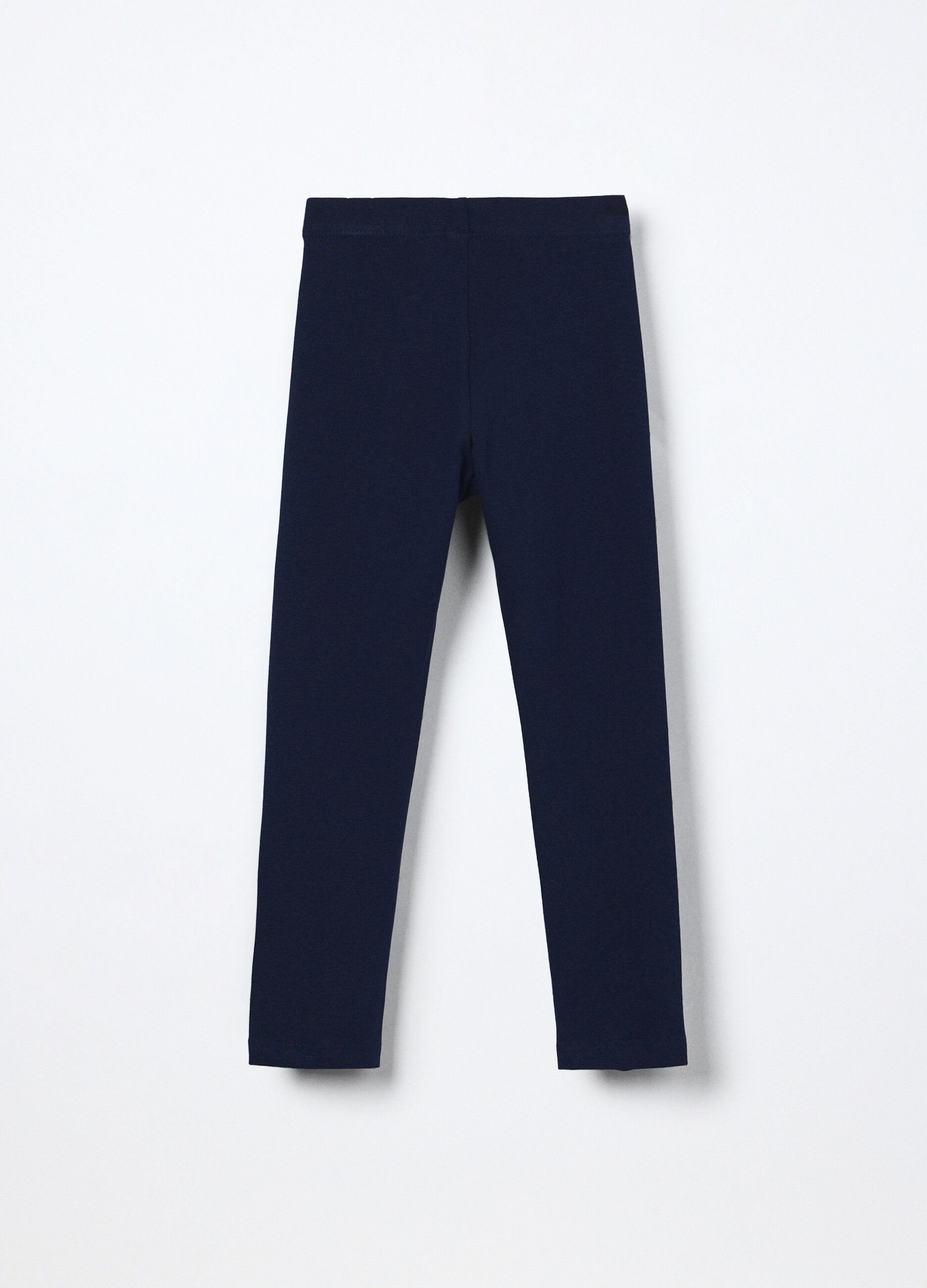 Leggings in jersey di cotone stretch bambina_1