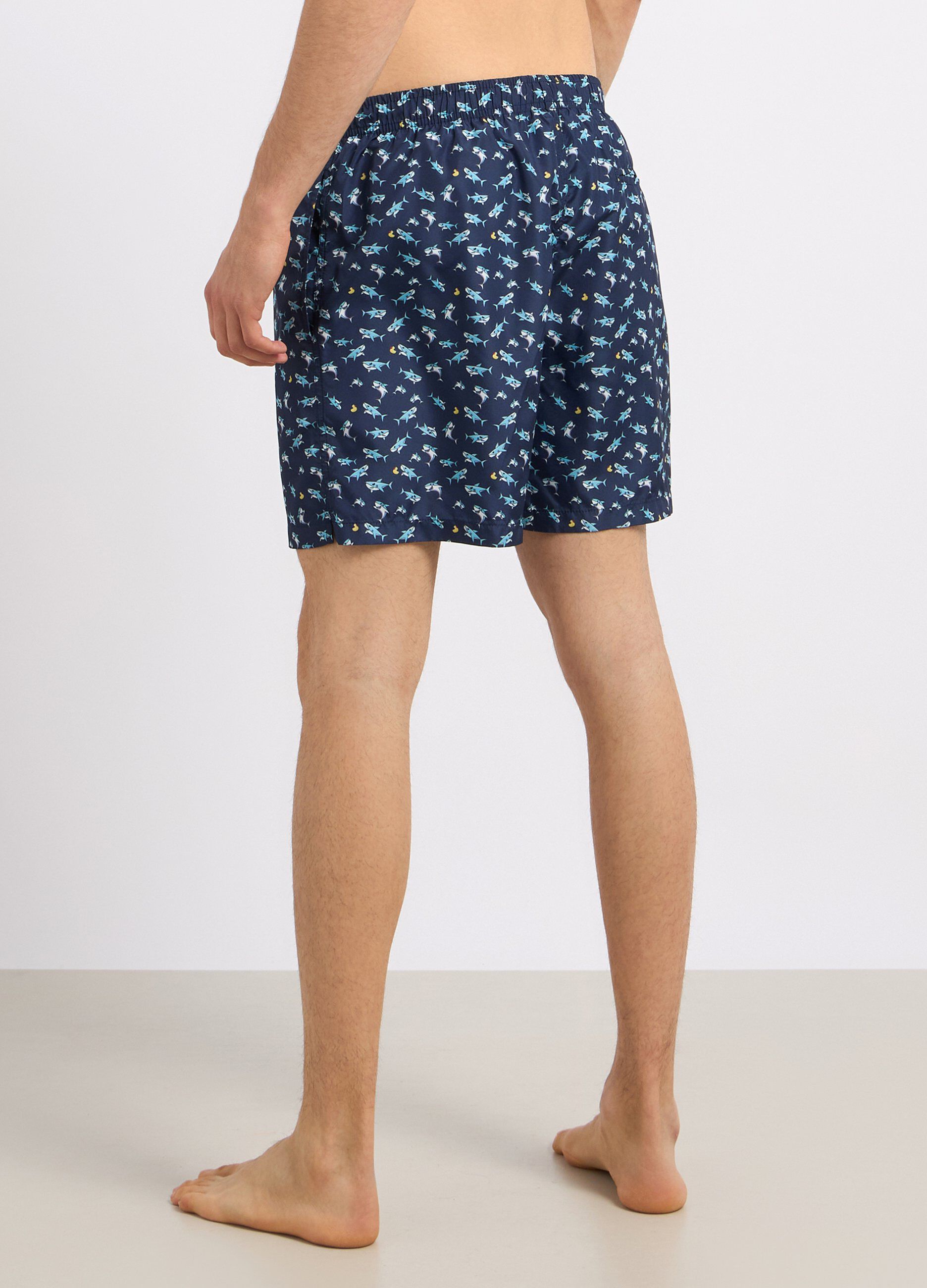 Costume shorts con stampa uomo_1