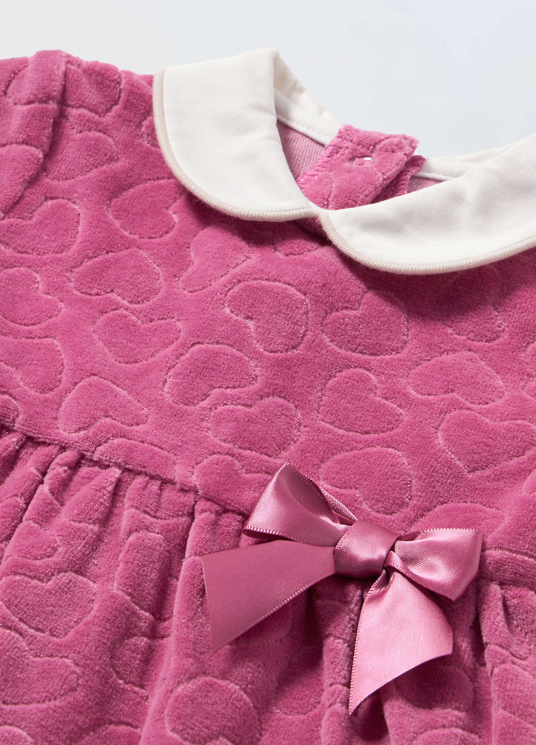 Tutina velour misto cotone neonata_1