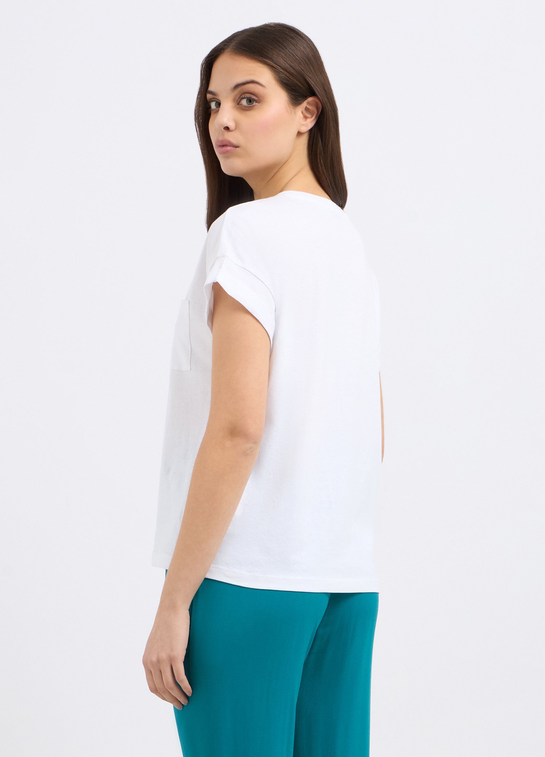 T-shirt in puro cotone donna_1