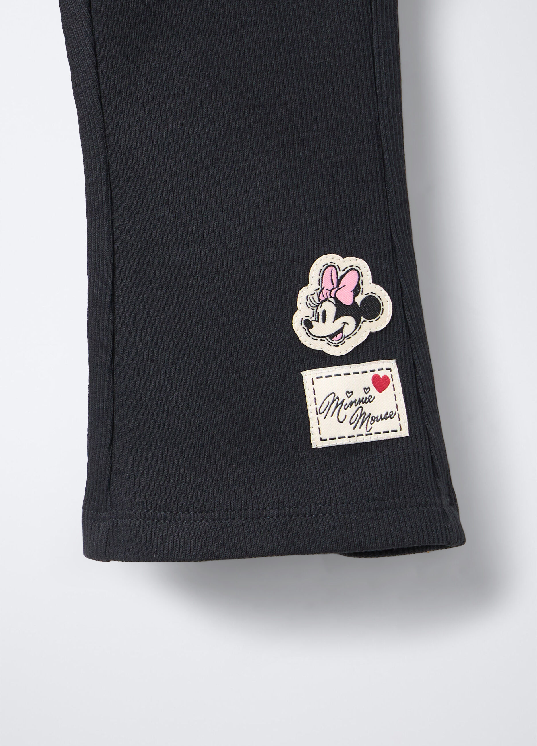Leggings in costina di cotone stretch Flare Fit  bimba_2