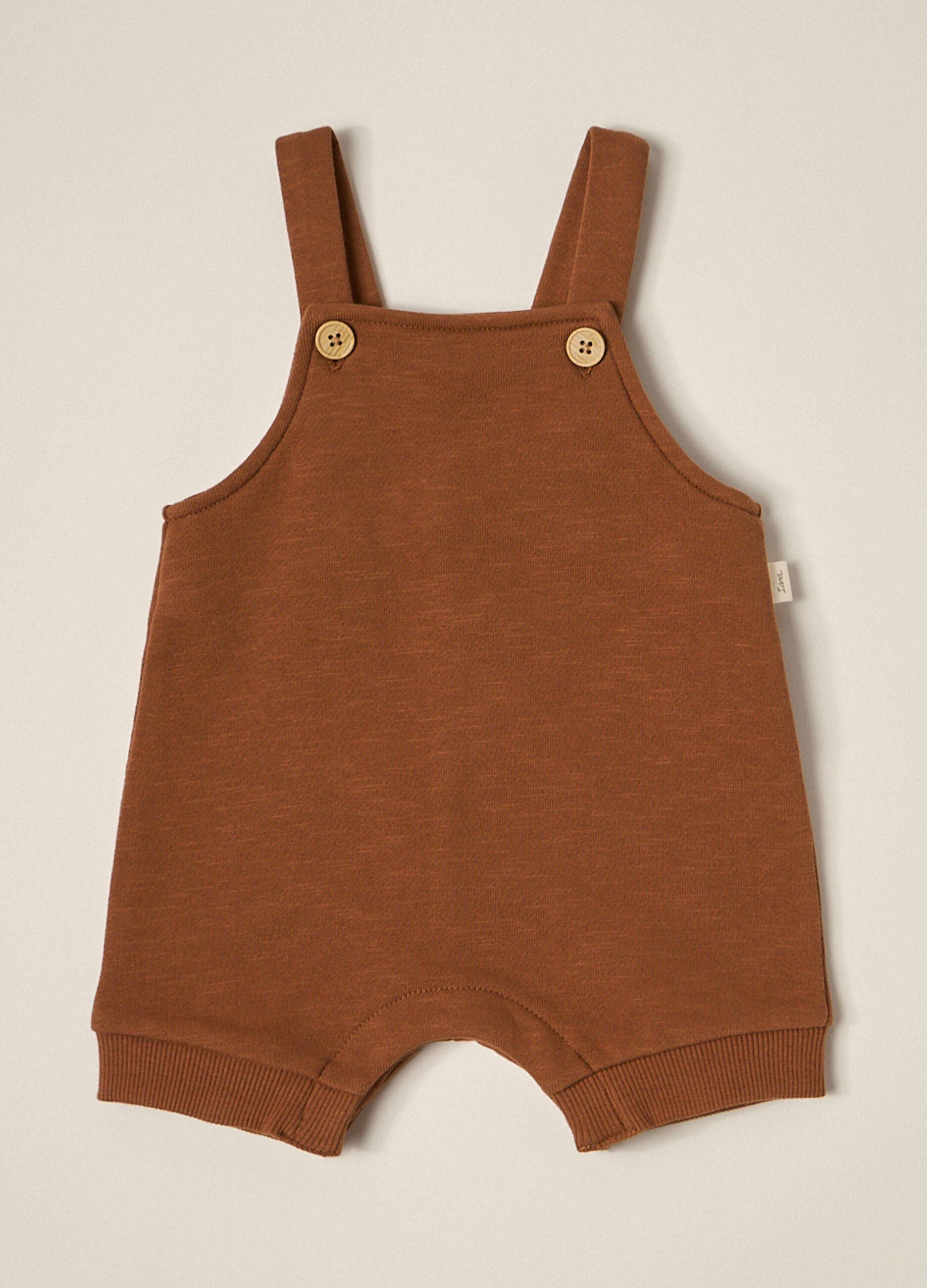 Salopette in french terry di puro cotone IANA neonato_0