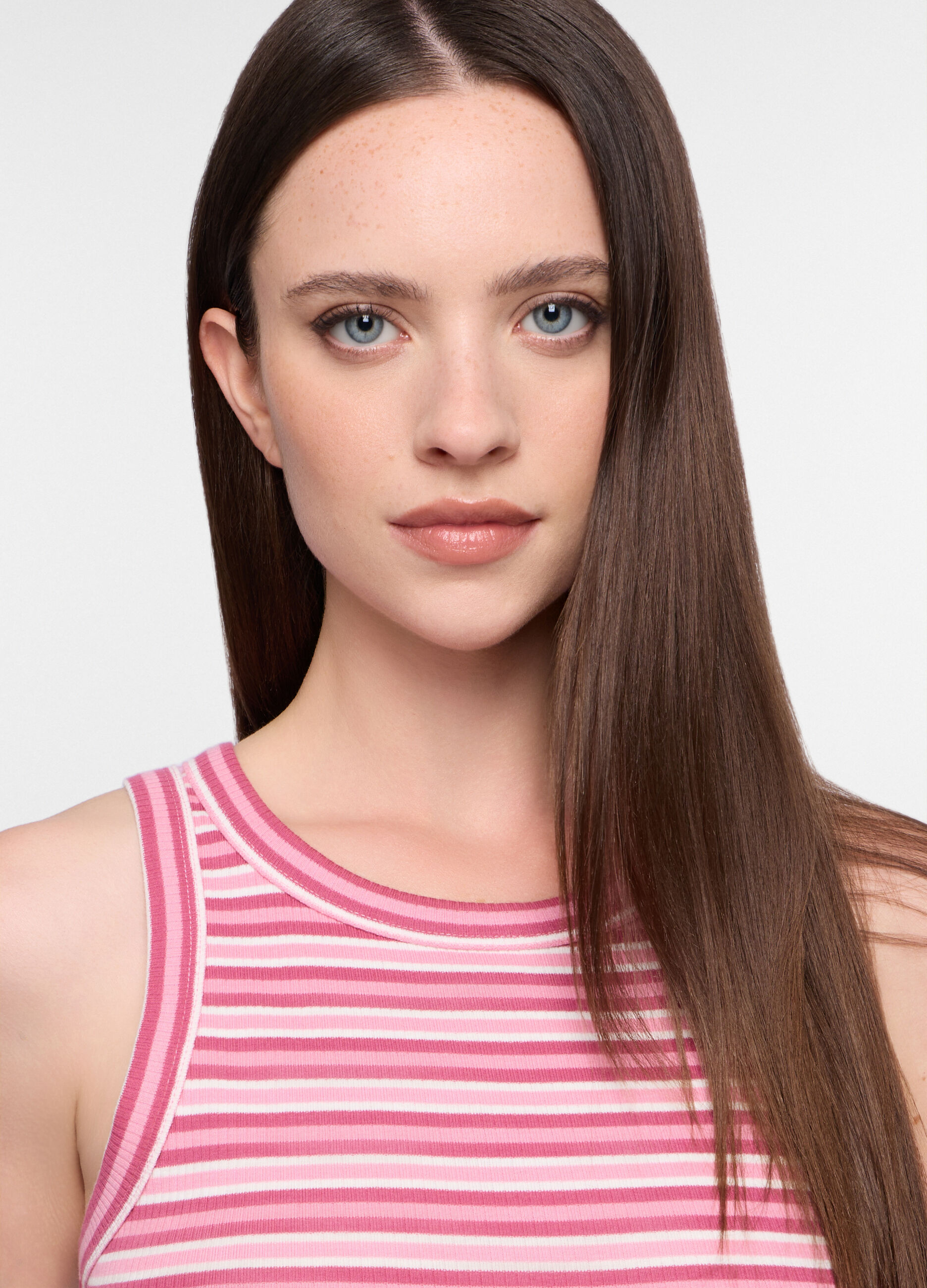 Canotta Fitted in costina di puro cotone donna