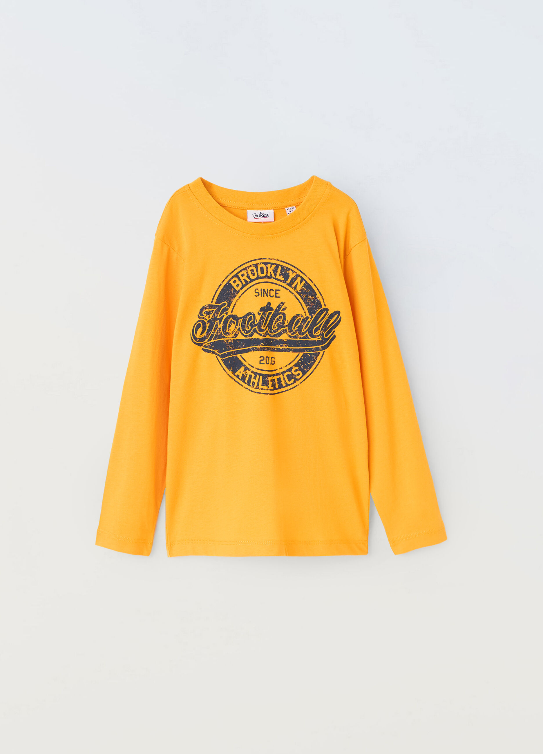 T-shirt a maniche lunghe in puro cotone bambino_0