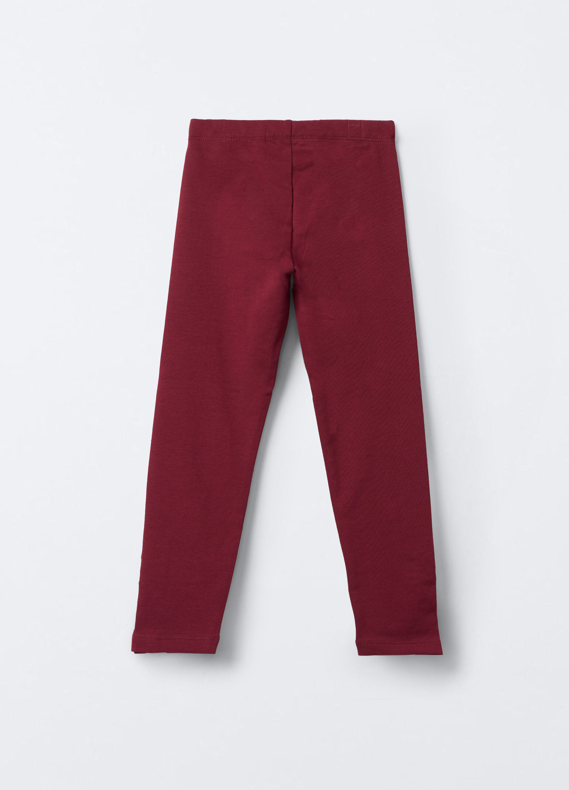 Leggings in cotone garzato stretch Fit Slim bambina_1