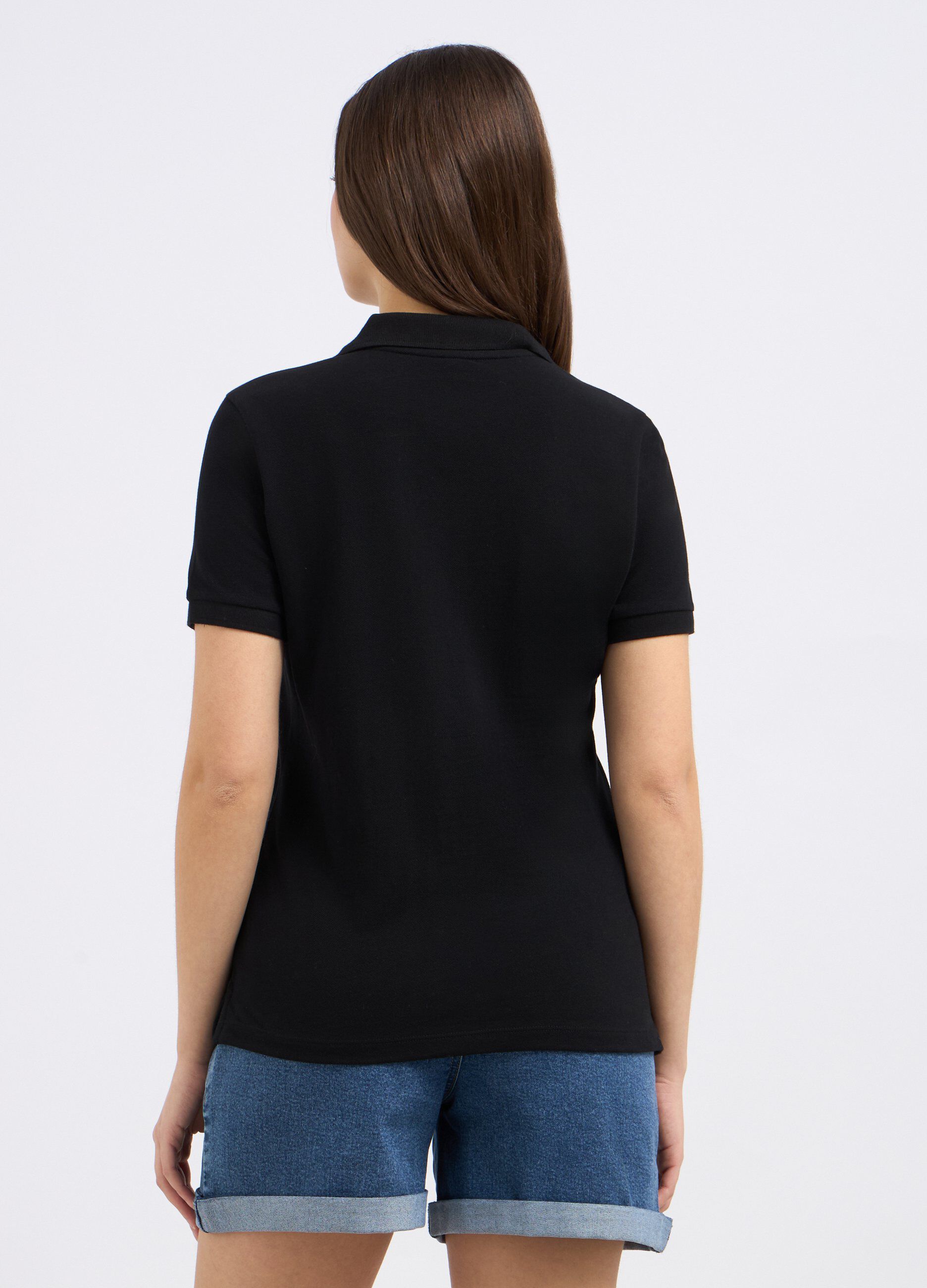Polo in puro cotone piquet donna_1