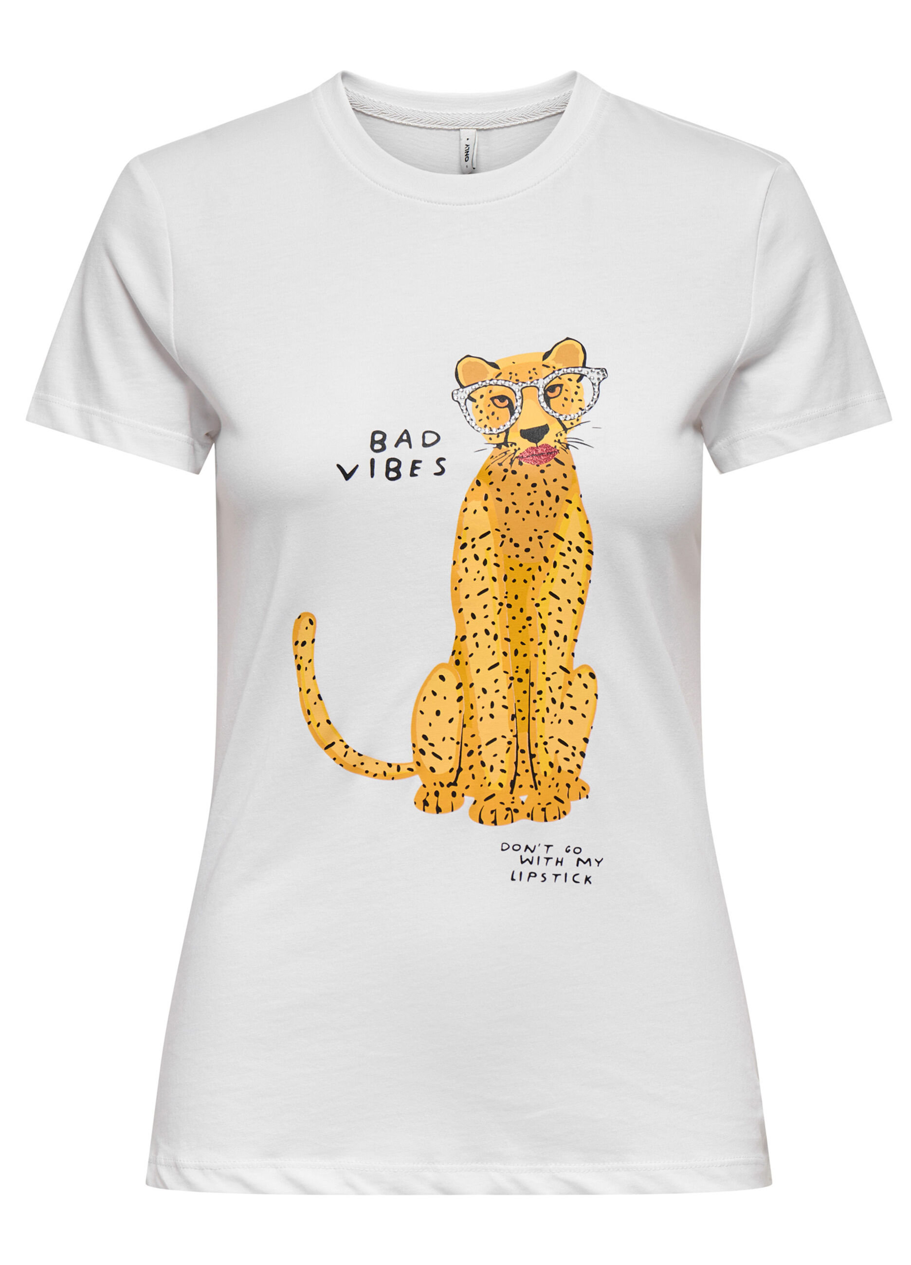 T-shirt con strass donna_5