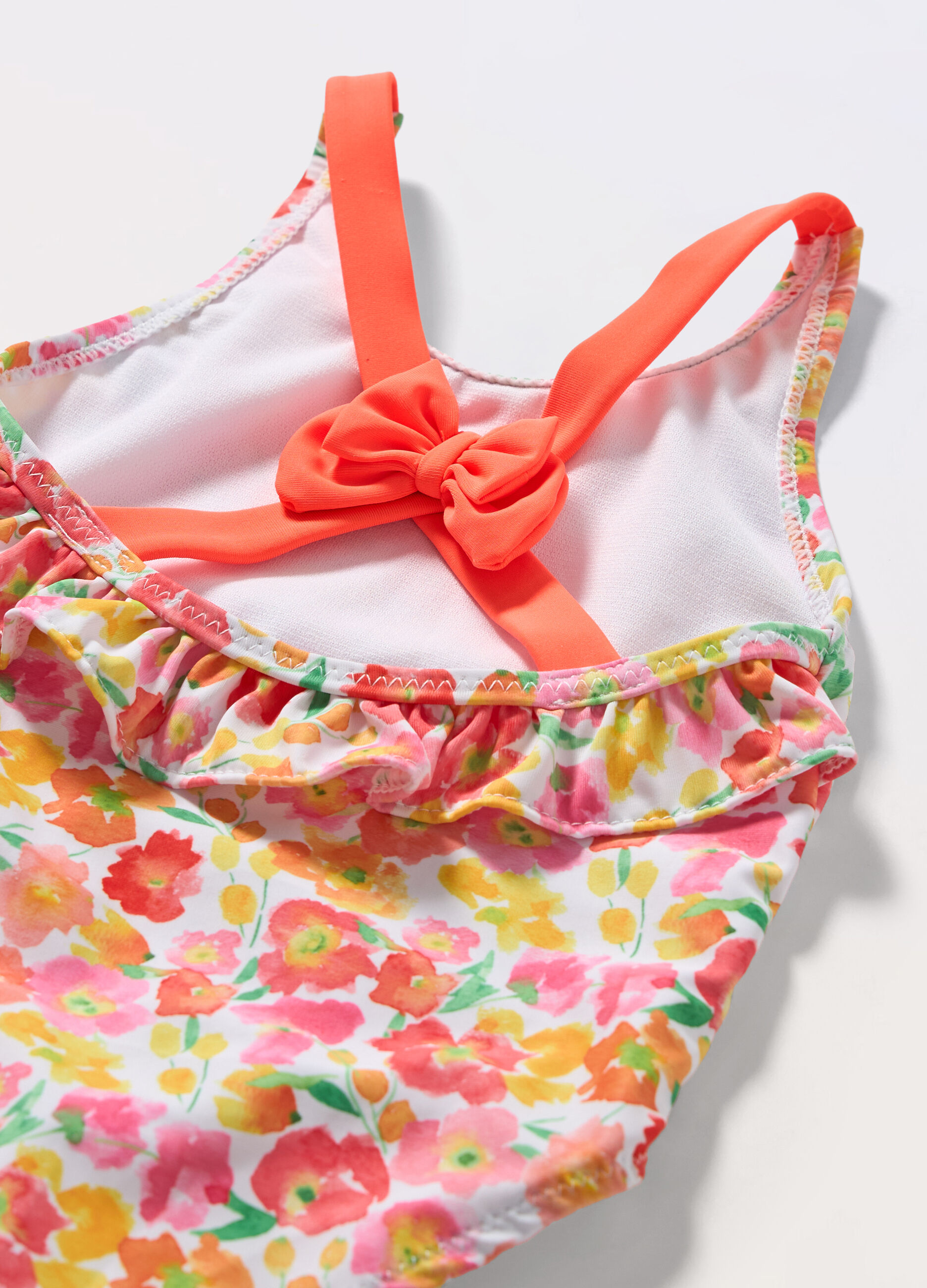 Costume intero a fiori neonata_1