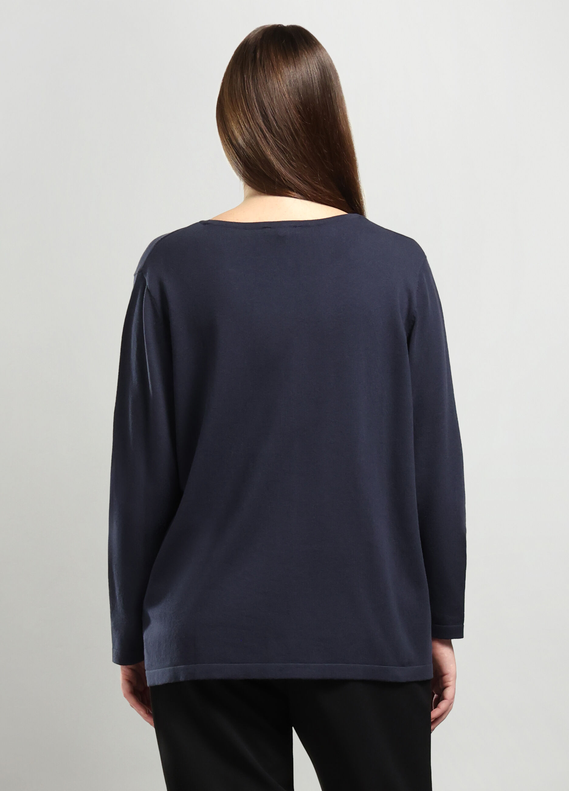 Pullover tricot misto cotone donna curvy_1
