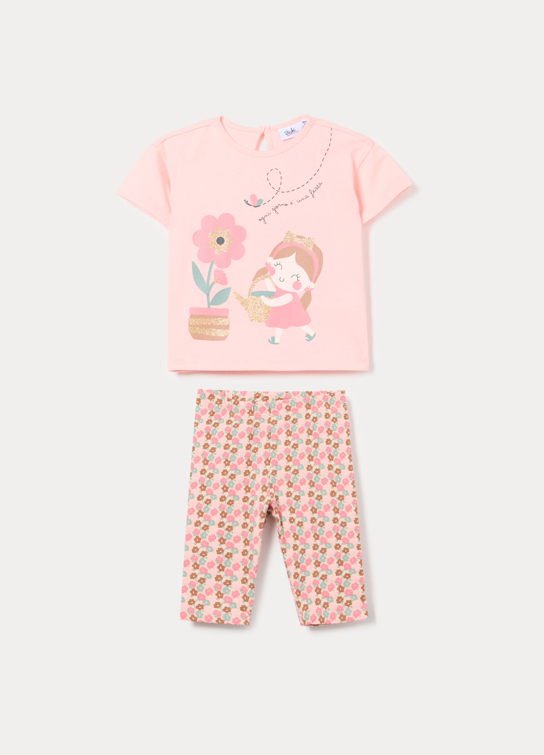 Jogging set in jersey di puro cotone bimba_0