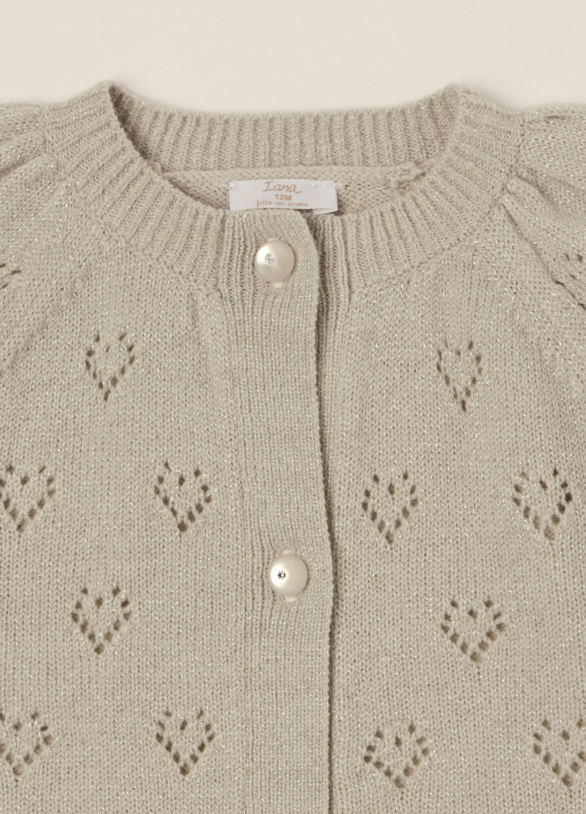 Cardigan beige per neonata_3