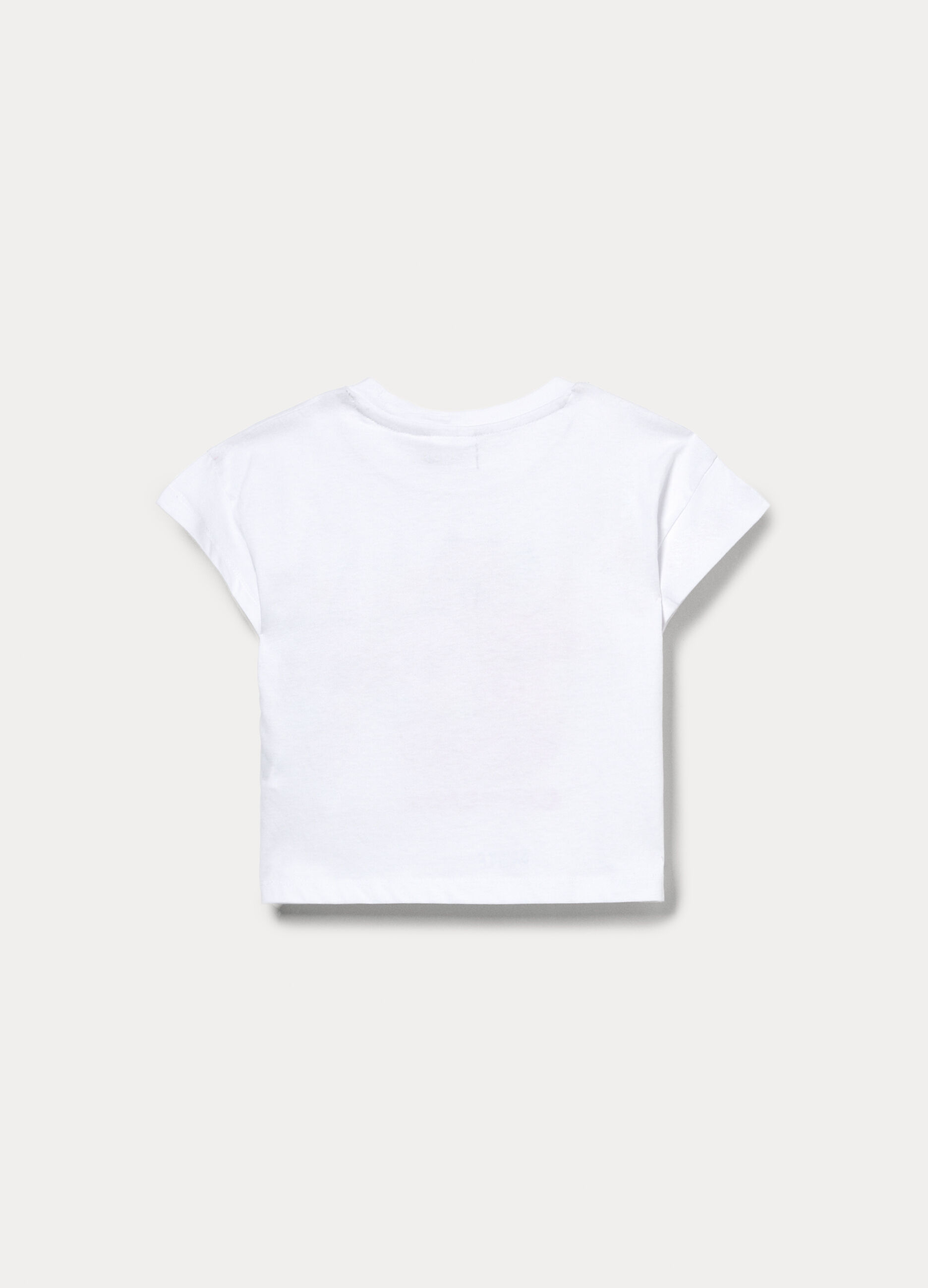 T-shirt girocollo Capybara in jersey di puro cotone bambina_1