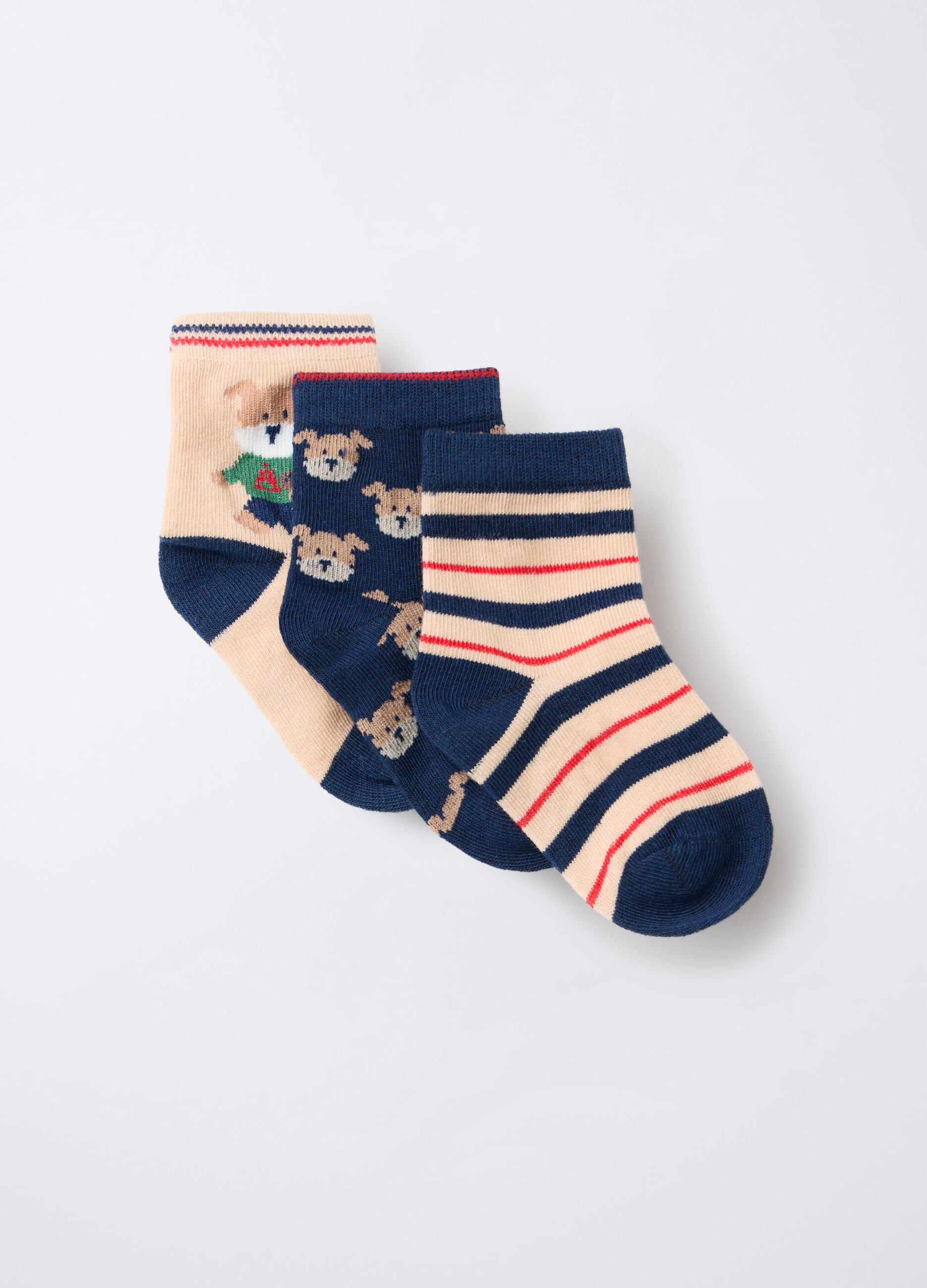 Pack 3 calze misto cotone stretch _0