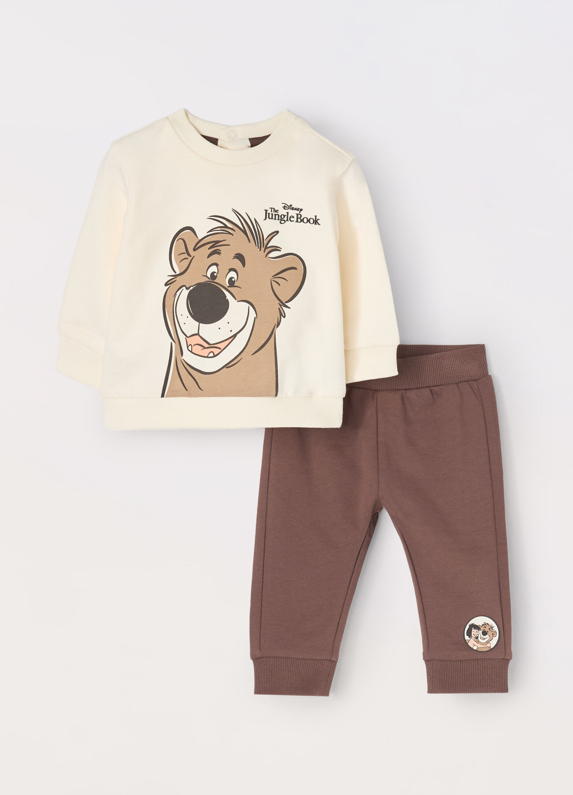 Jogging set Disney in felpa di puro cotone neonato_0