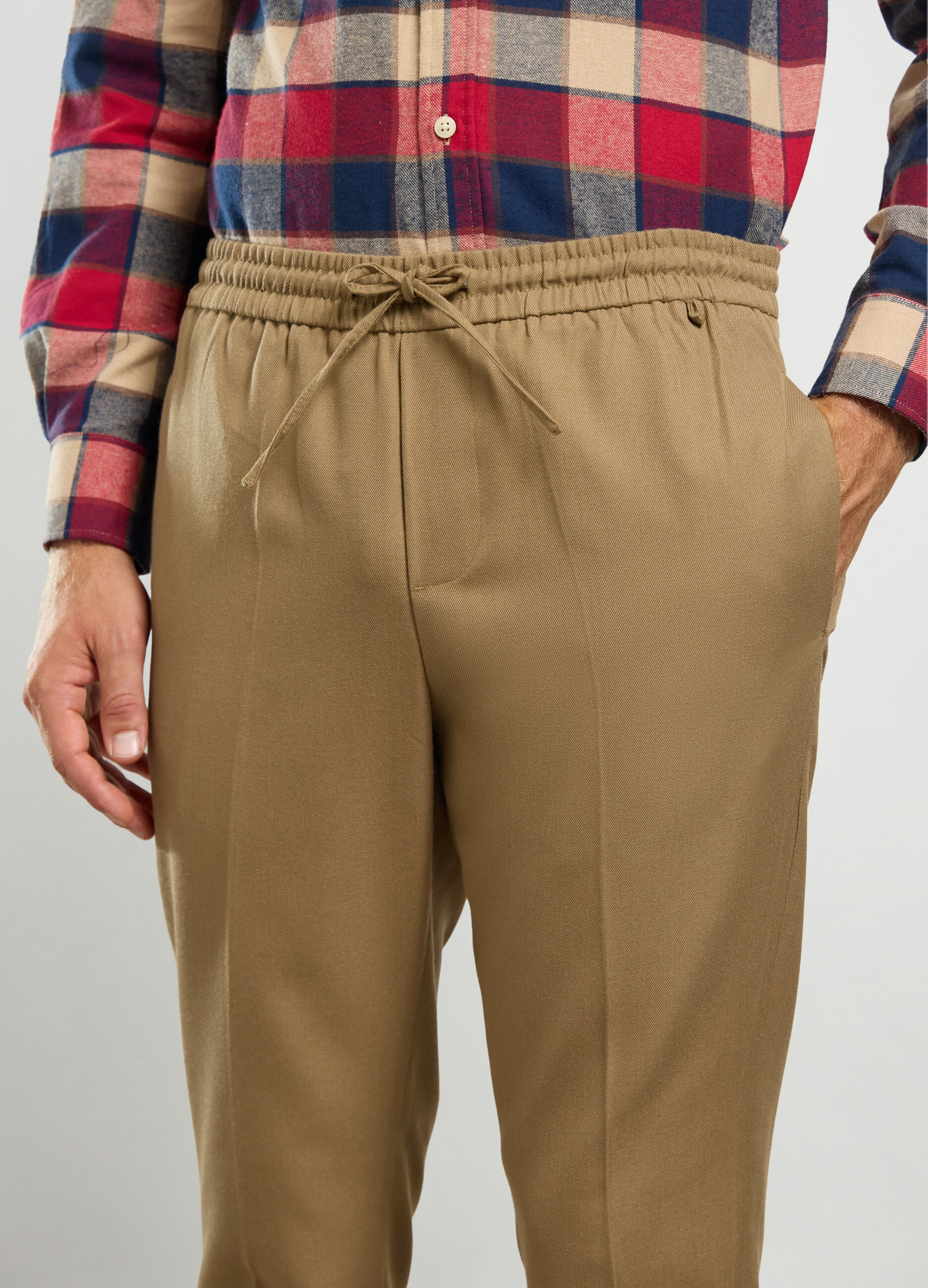 Joggers regular fit in twill uomo_2