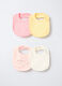 Pack 4 bavaglini in spugna di puro cotone_0