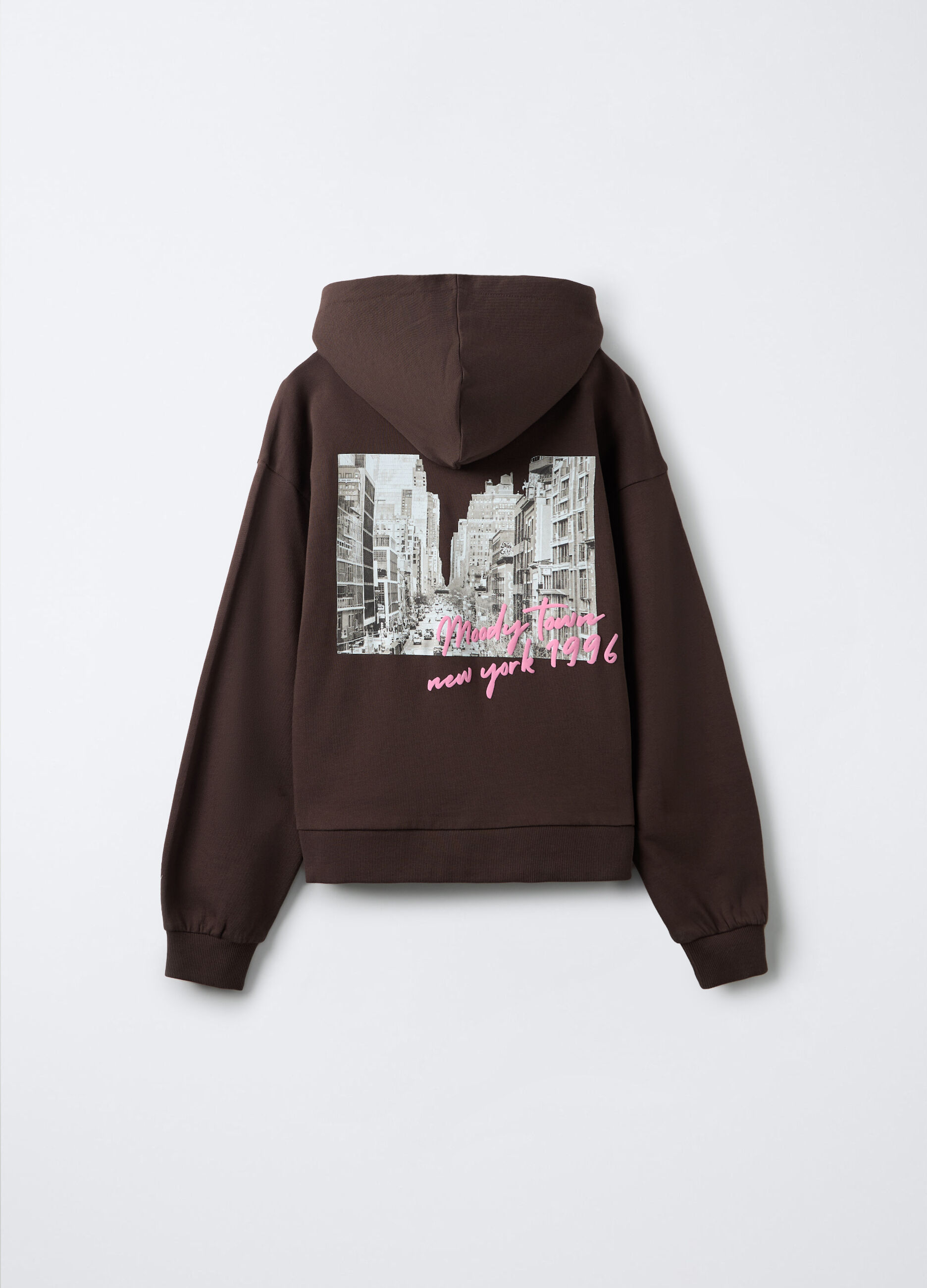 Felpa Fit Over in puro cotone ragazza_1