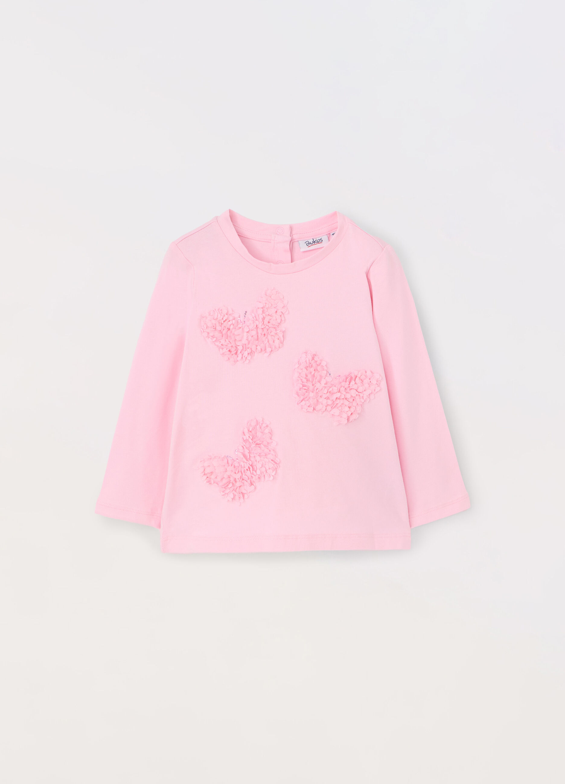 T-shirt in cotone stretch neonata_0