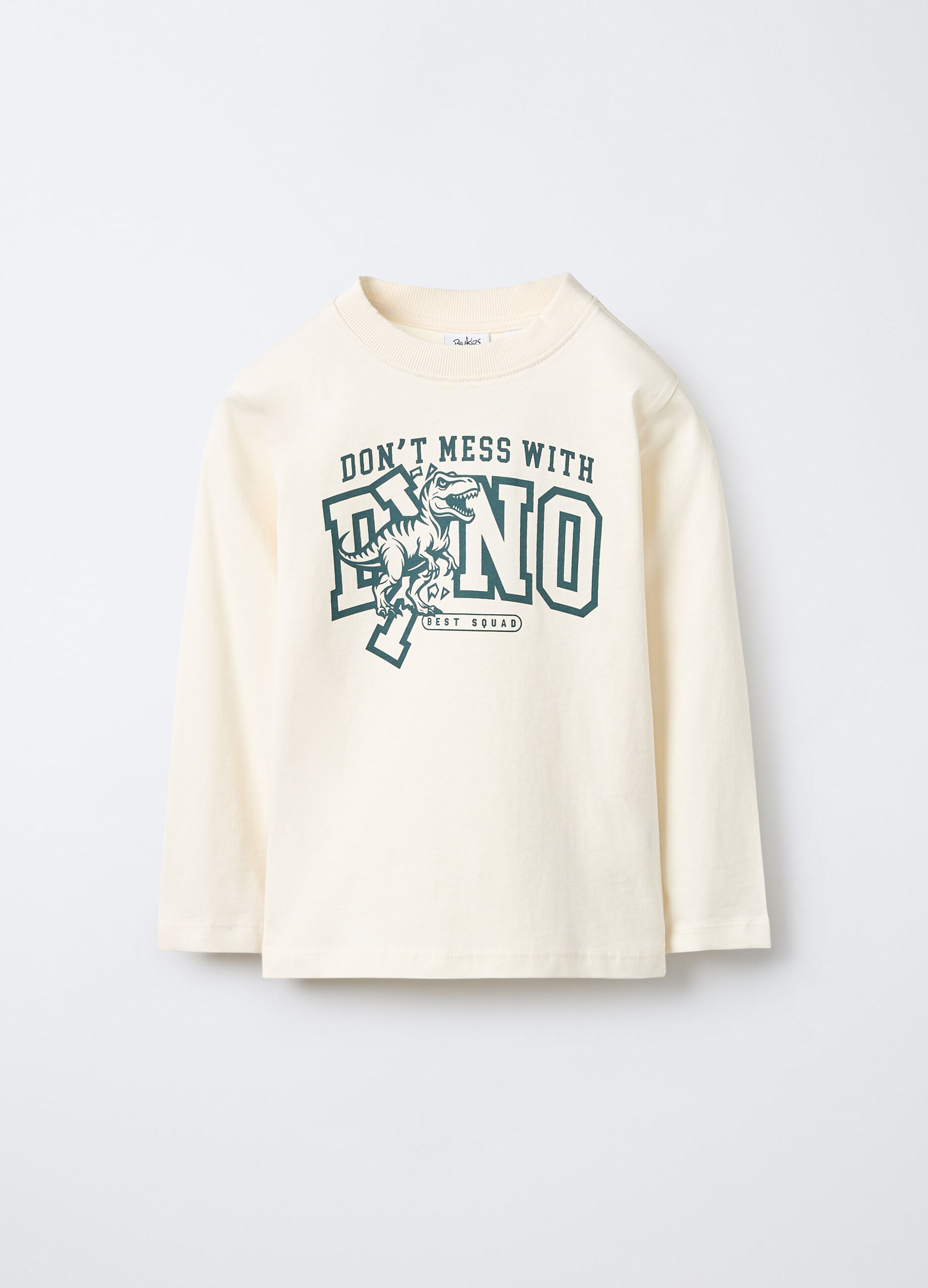 T-shirt girocollo in jersey di puro cotone bambino_0