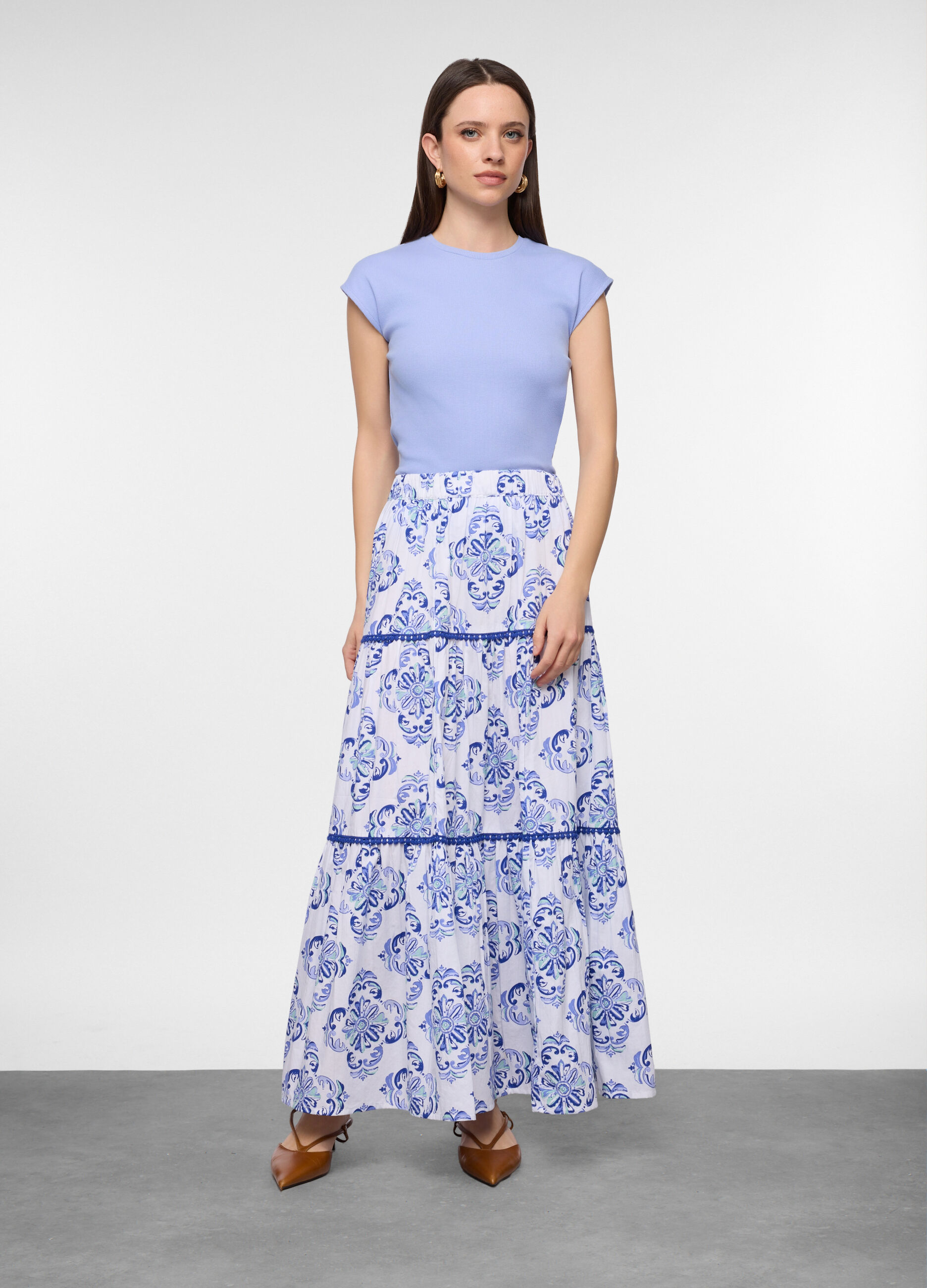 T-shirt girocollo donna_0