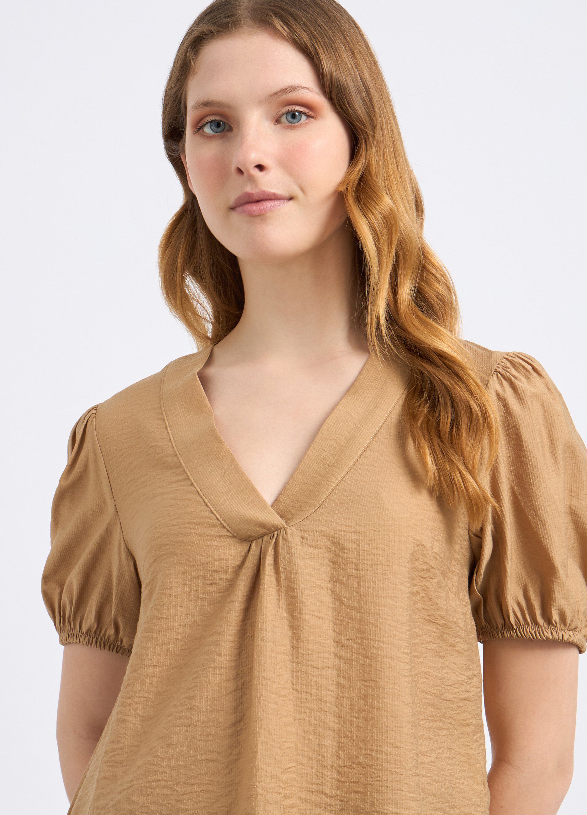 Blusa in costina di misto viscosa donna_2