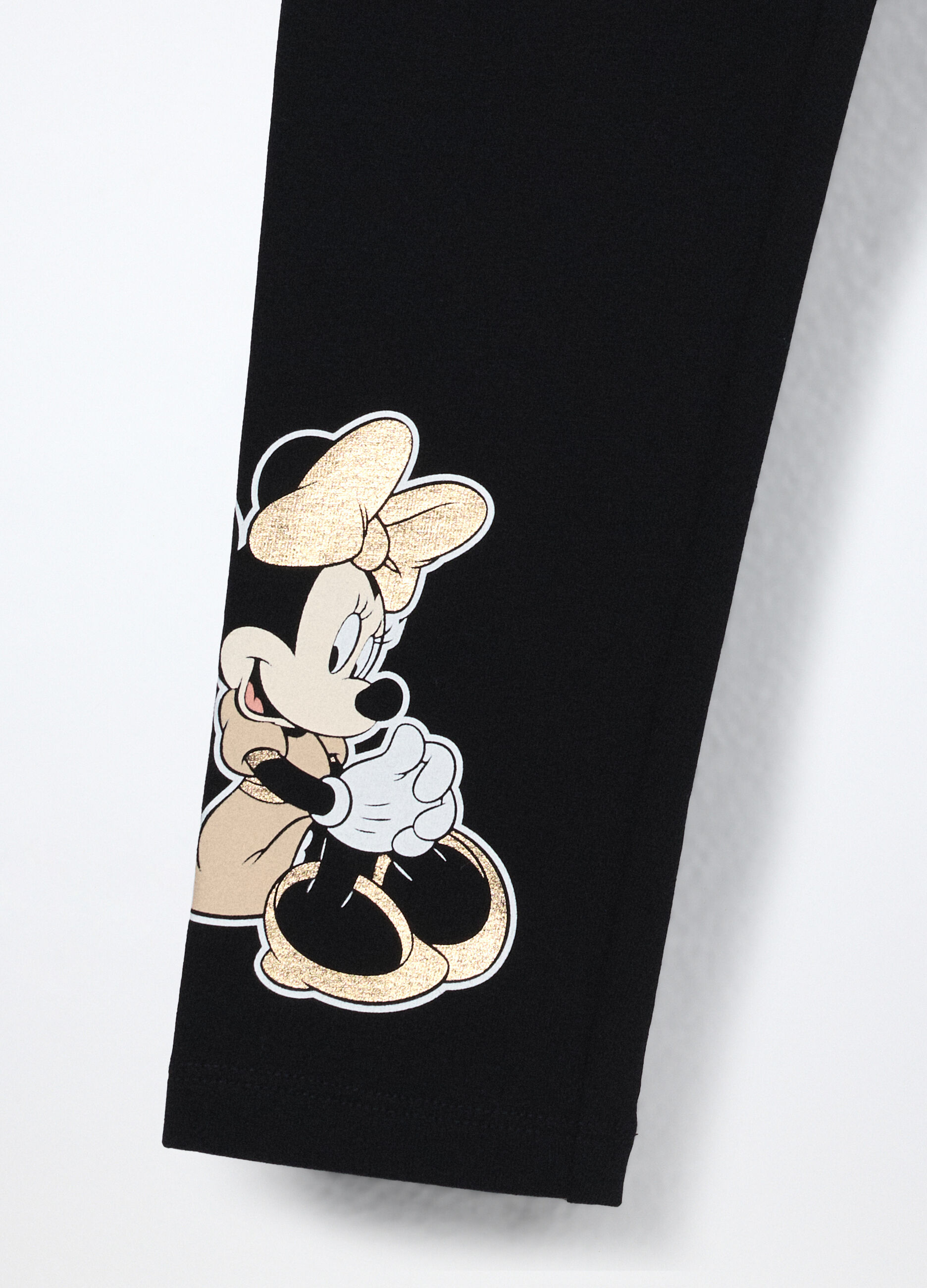 Pack 2 leggings in cotone fleece stretch bambina_2