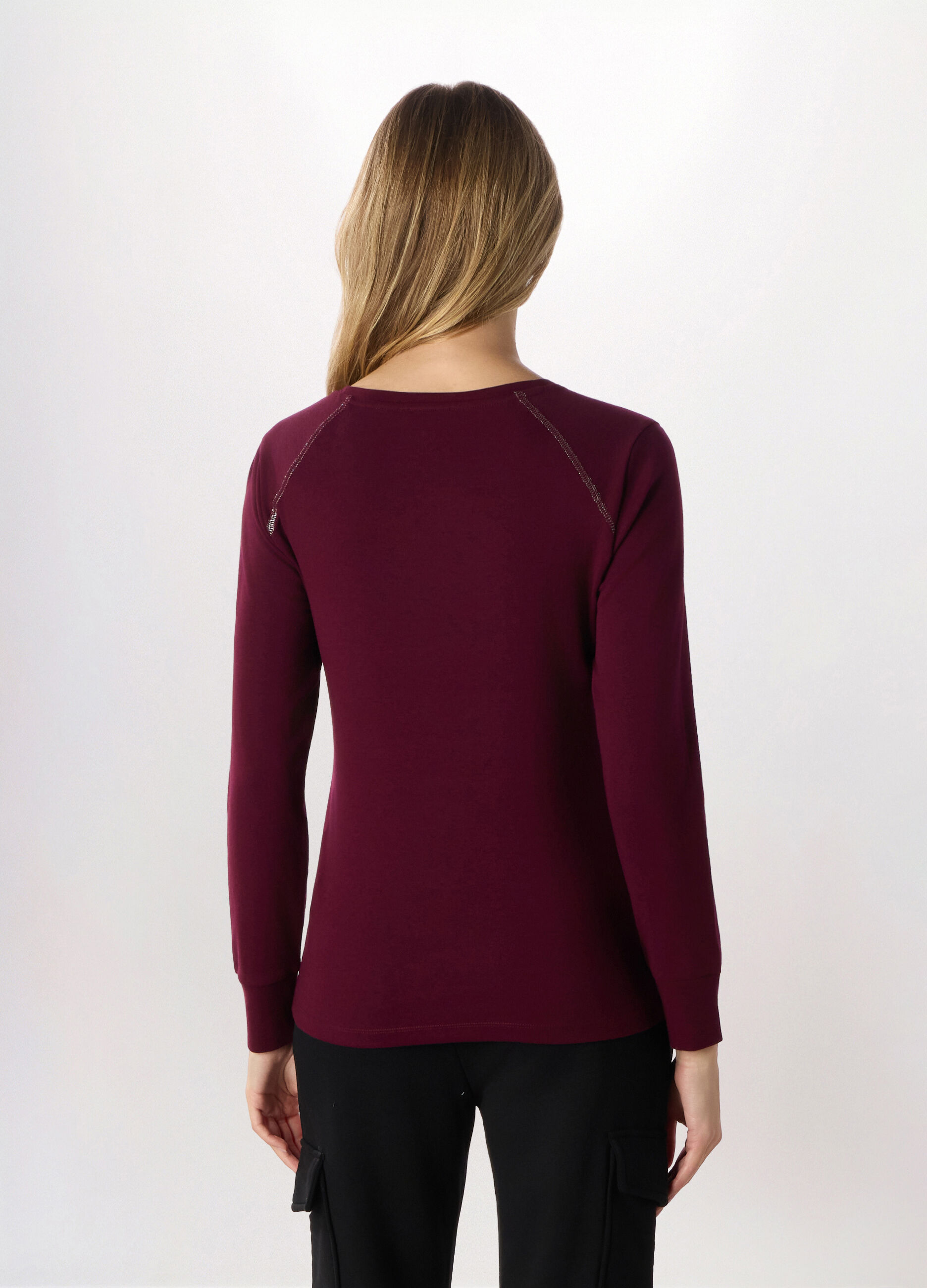 T-shirt in cotone stretch Holistic fitness donna_1