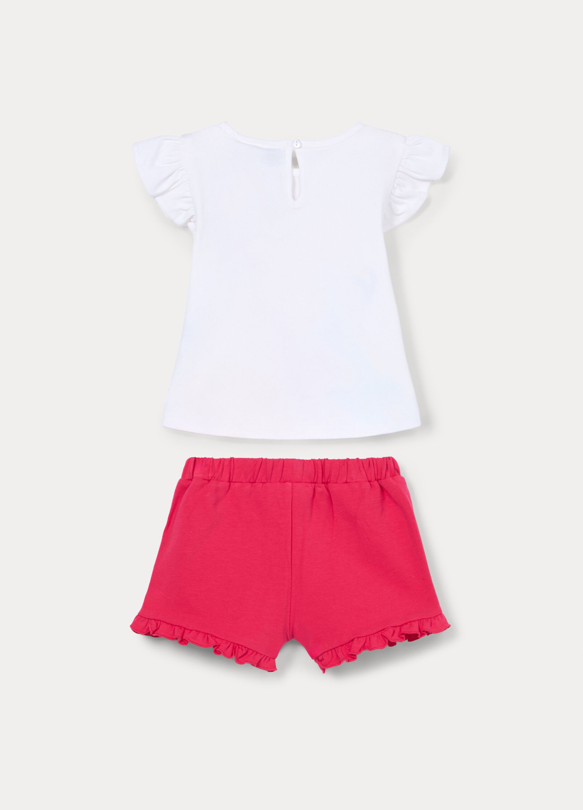 Jogging set Disney in jersey di cotone stretch bimba_1