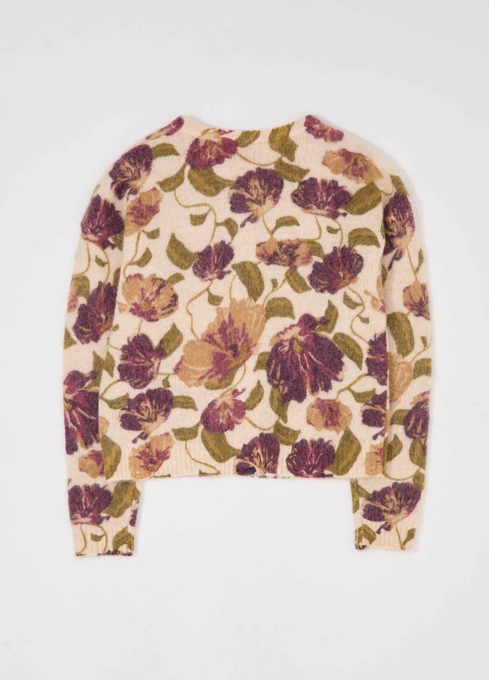 Cardigan in misto lana e mohair donna_5