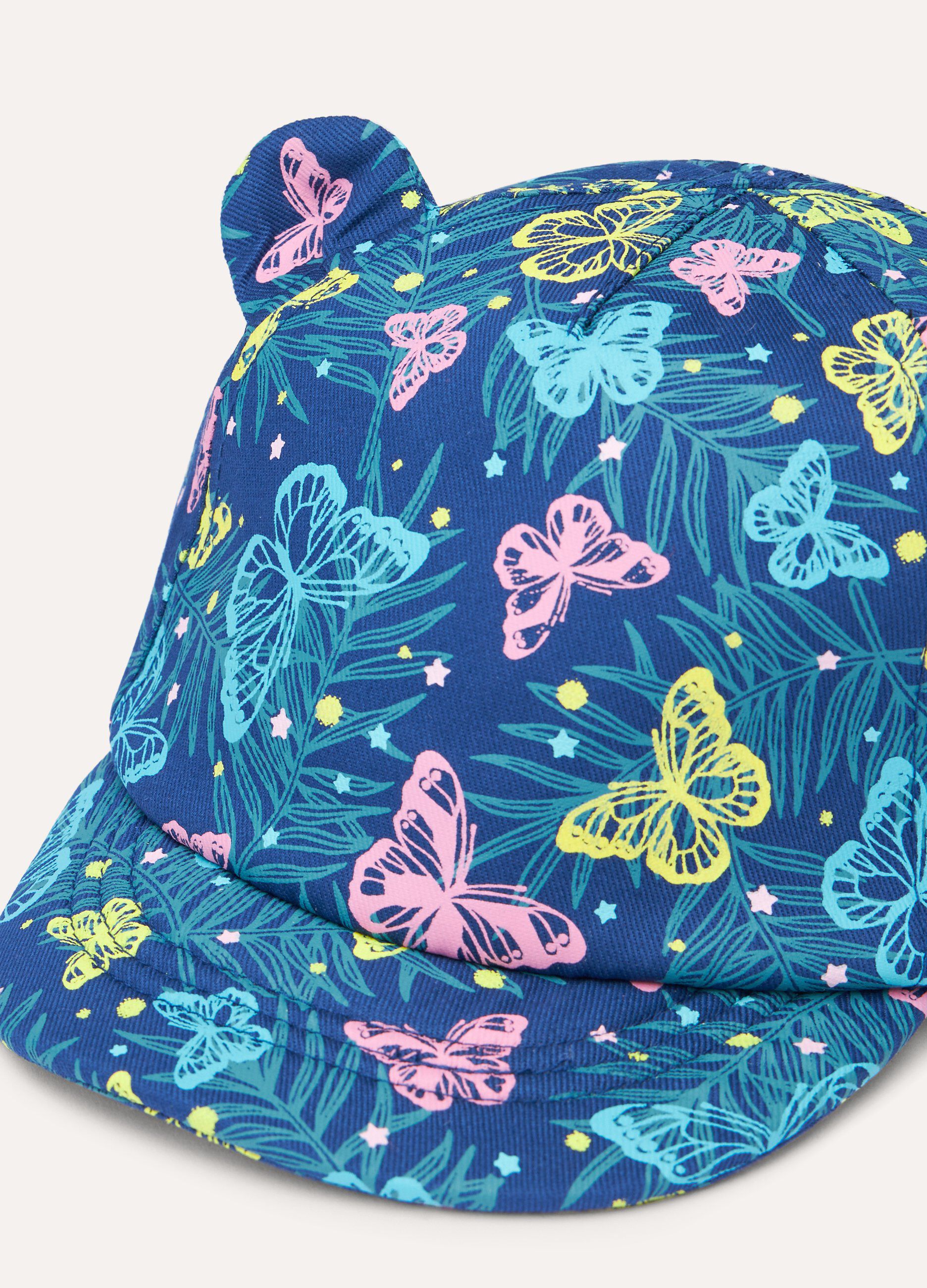 Cappello da baseball in puro cotone neonata_1
