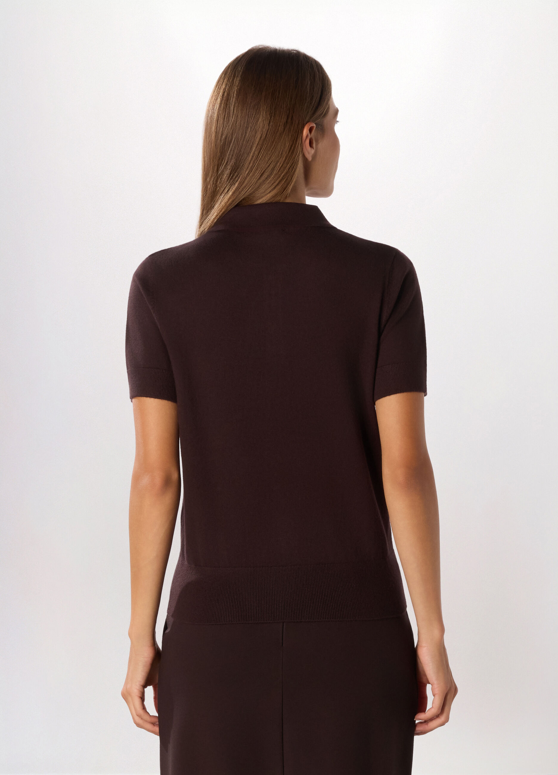 Polo tricot misto viscosa donna_1