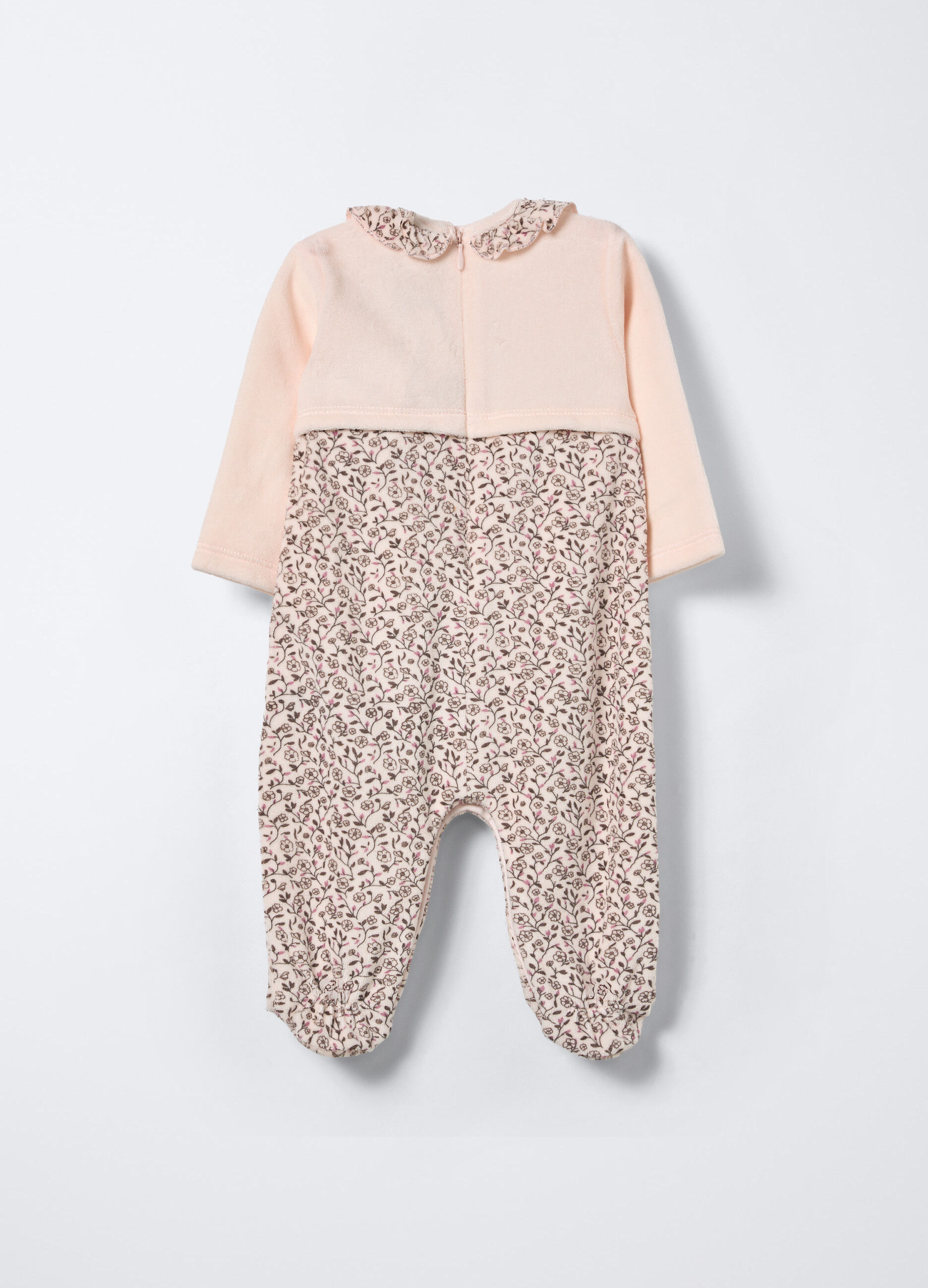 Tutina velour misto cotone neonata_1