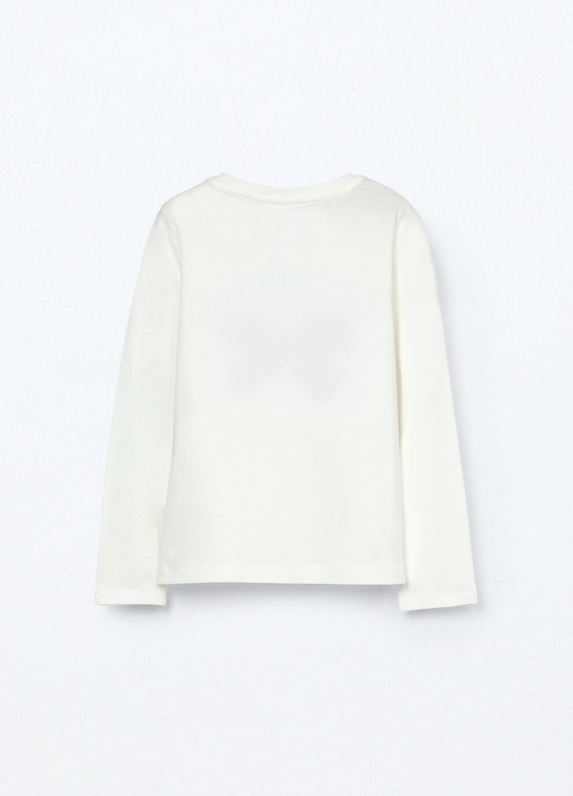T-shirt in jersey di cotone stretch bambina_1