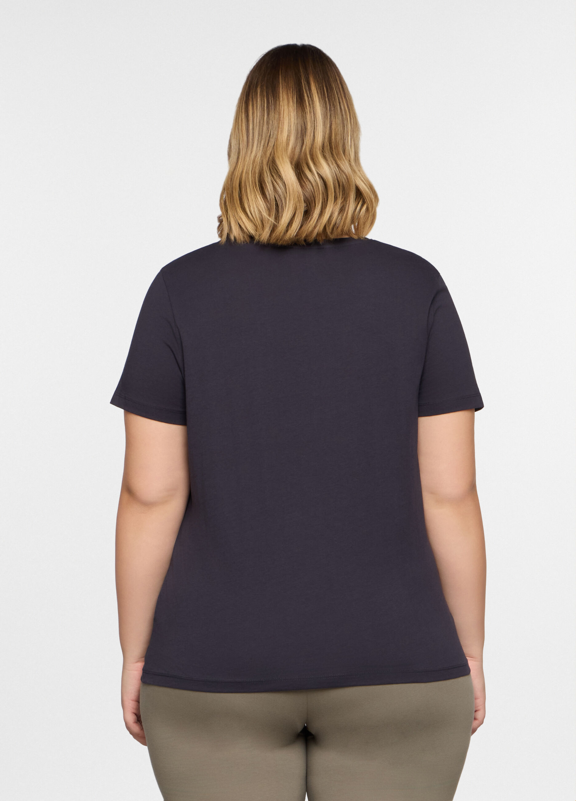 T-shirt girocollo donna curvy_1