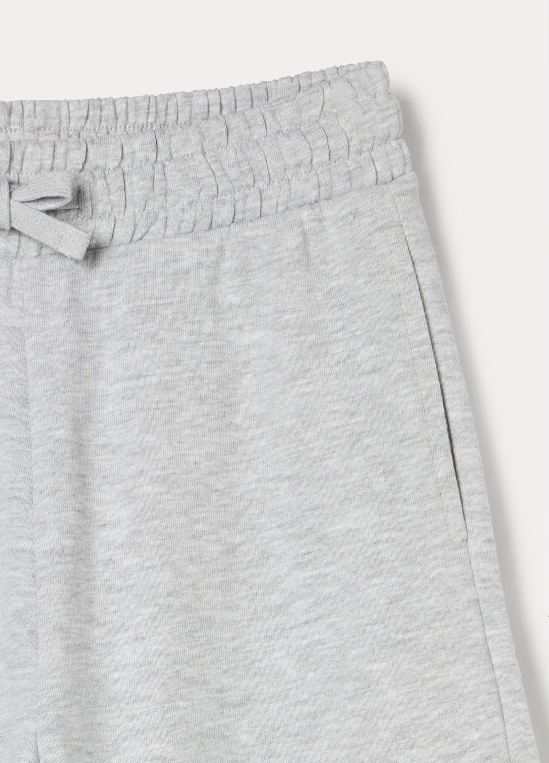 Pantaloni cargo in french terry di puro cotone ragazza_2