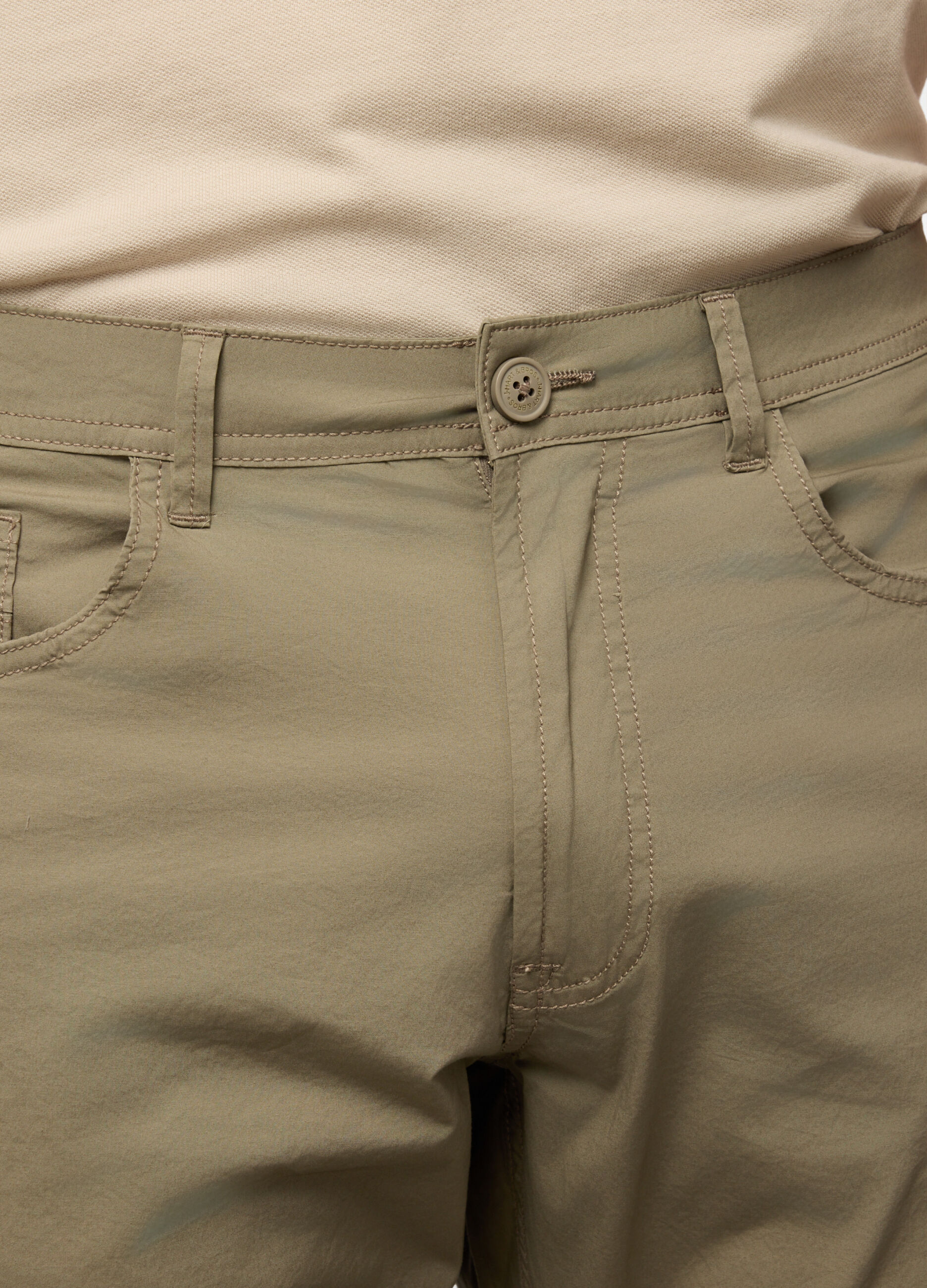 Pantalone regular fit in cotone stretch uomo_2